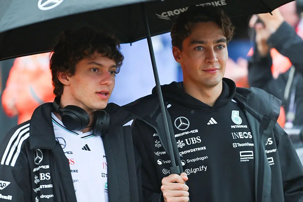 Kimi Antonelli and George Russell of Mercedes (Credit:Getty)