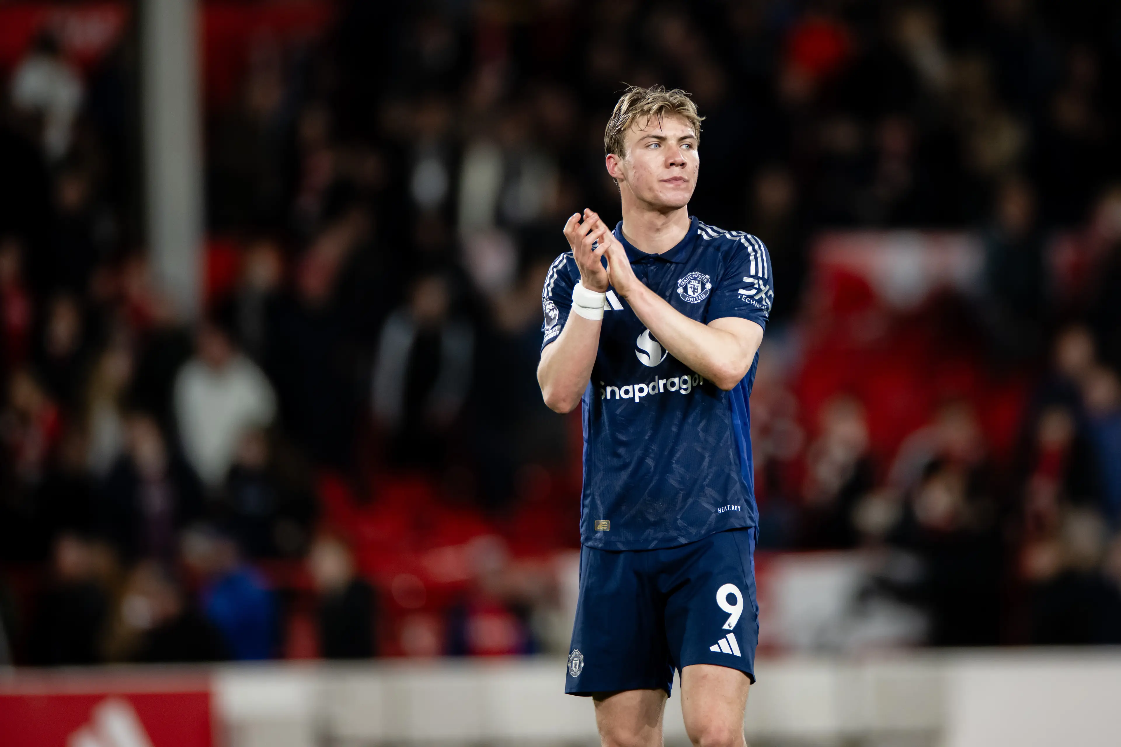 Rasmus Hojlund had another game to forget for Manchester United. Image: Getty