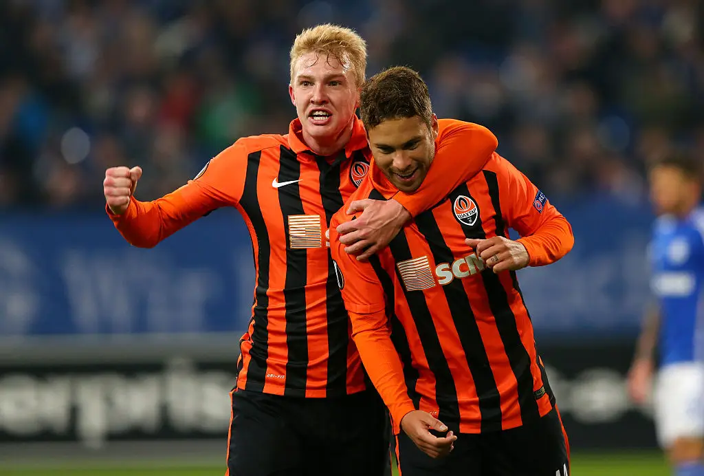 Kovalenko (pictured left) came through Shakhtar's youth academy and spent seven years there as a professional (Image: Getty)