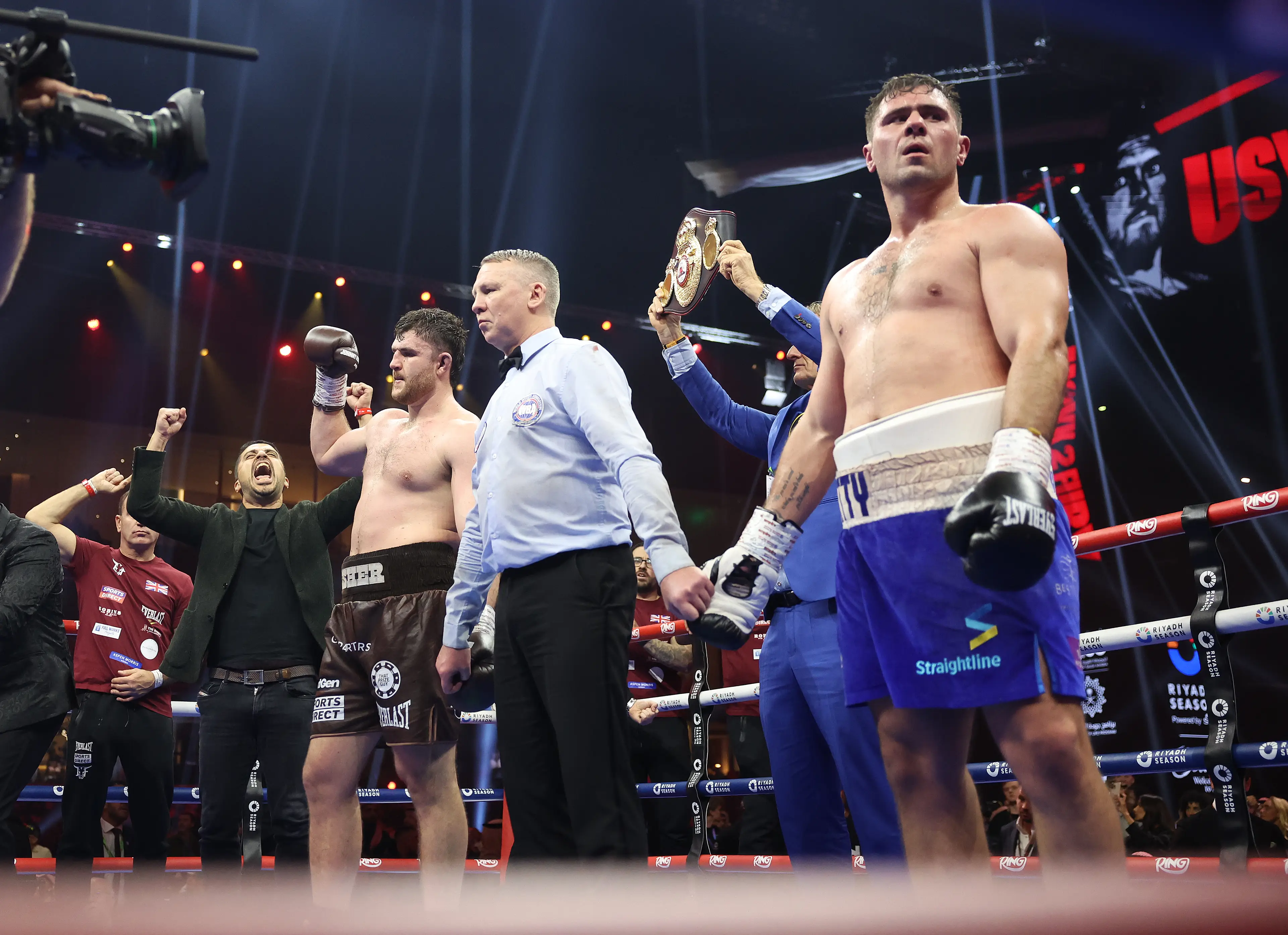 Johnny Fisher was controversially declared the winner against Dave Allen. Image: Getty 