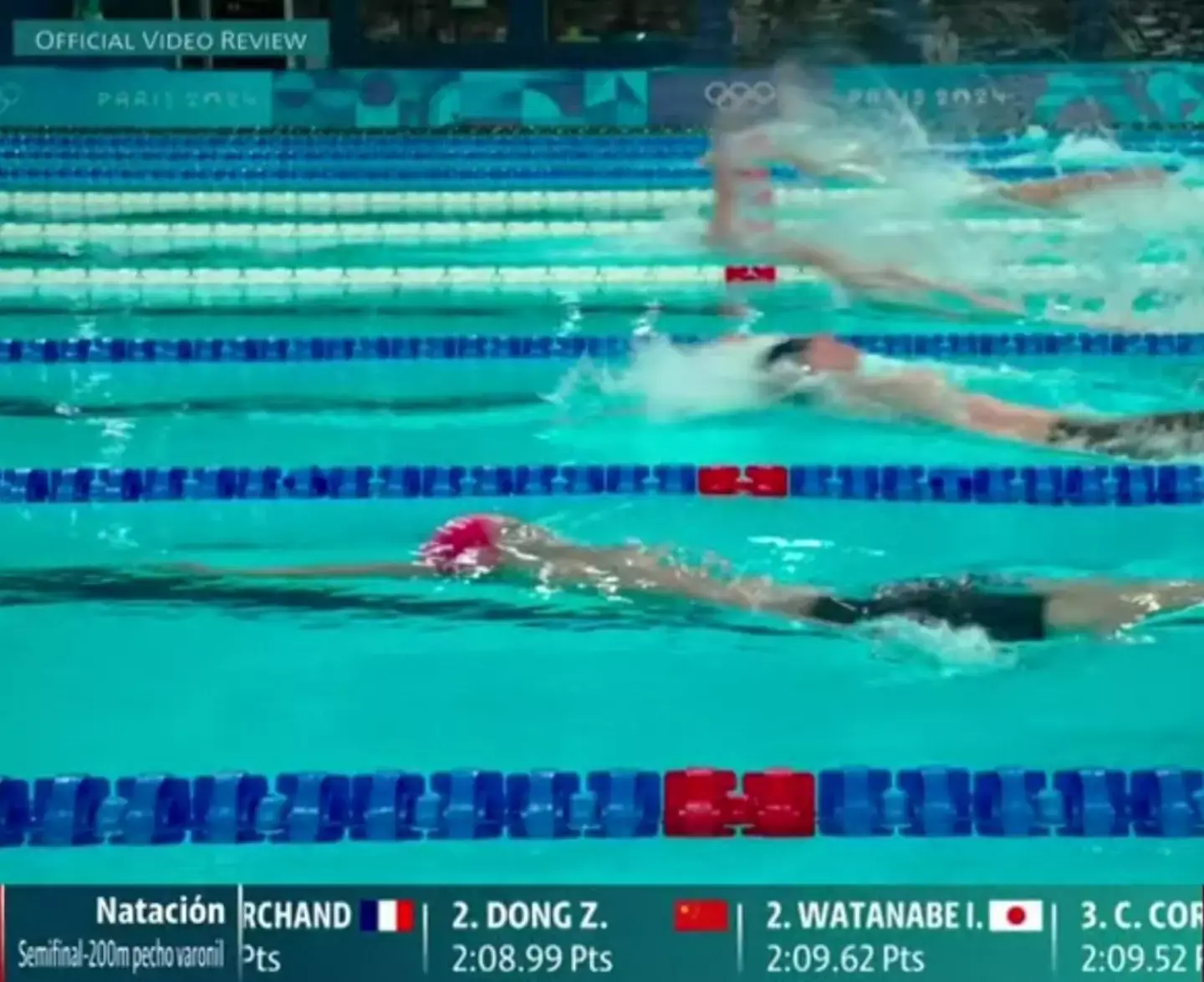 Greenbank passed the 15-metre mark resulting in his disqualification (Image: X/Claro Sports)