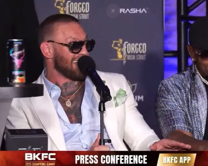 McGregor spoke about the White House event at Thursday night's BKFC event. Image credit: BKFC
