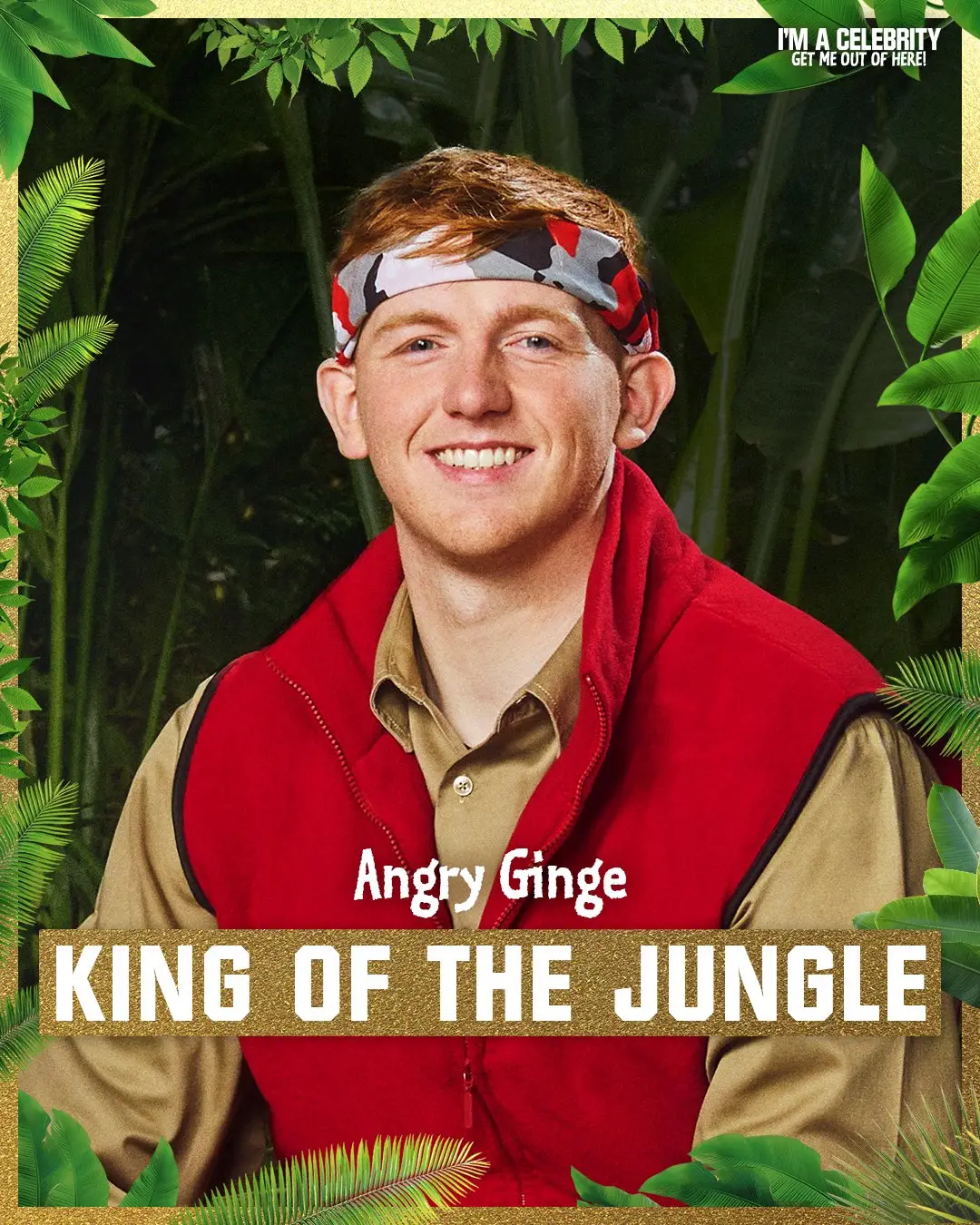 Angry Ginge won I'm A Celebrity 2025. Image: ITV 