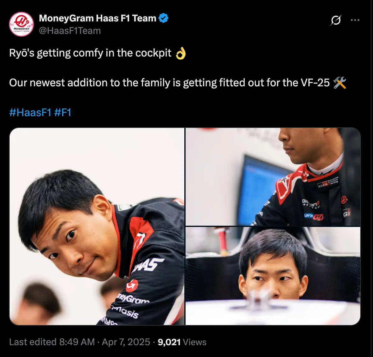 Image: Twitter/@HaasF1Team