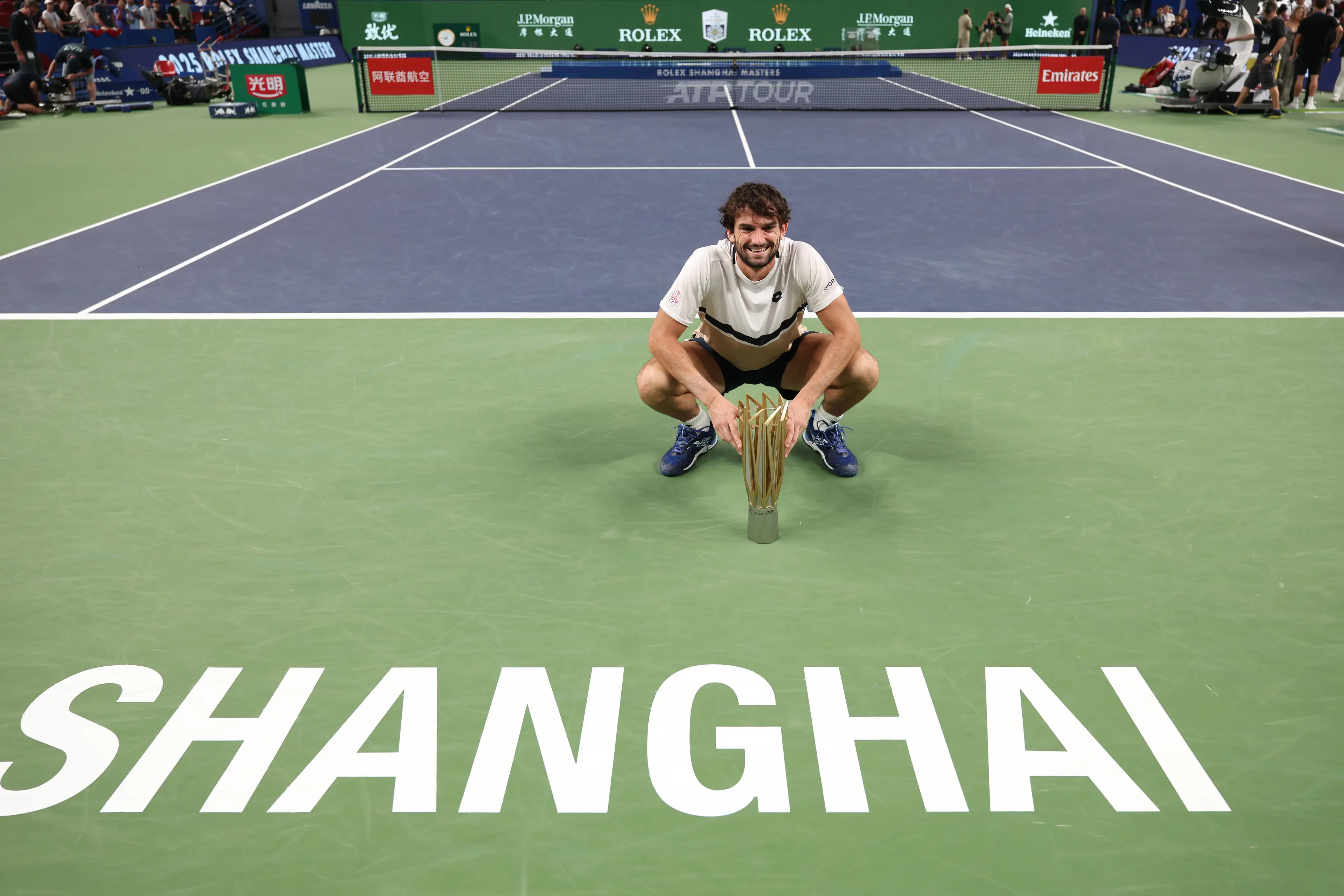 Valentin Vacherot won the 2025 Shanghai Masters title. Image: Getty