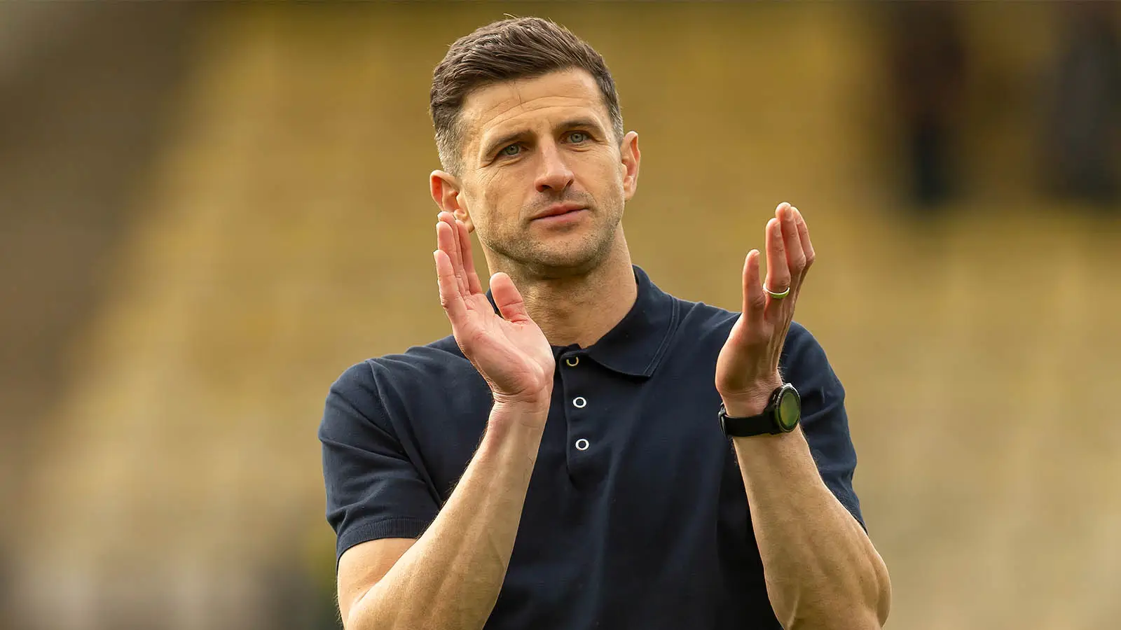 Portsmouth manager John Mousinho is among the bookmakers' favourites to take over at Southampton (Image: Getty)