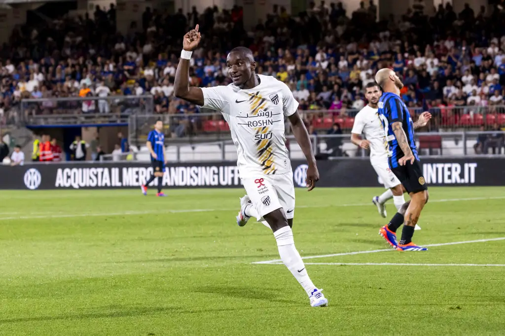 Diaby scored a goal during the pre season friendly match between FC Internazionale and Al Ittihad in Monza, Italy, on August 07, 2024. (Image: Getty)
