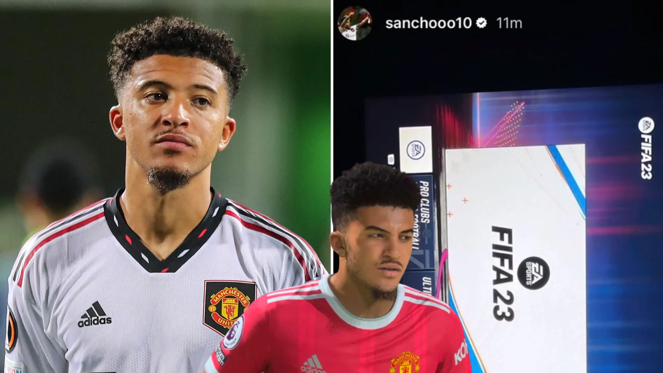 Jadon Sancho/Instagram & EA Sports