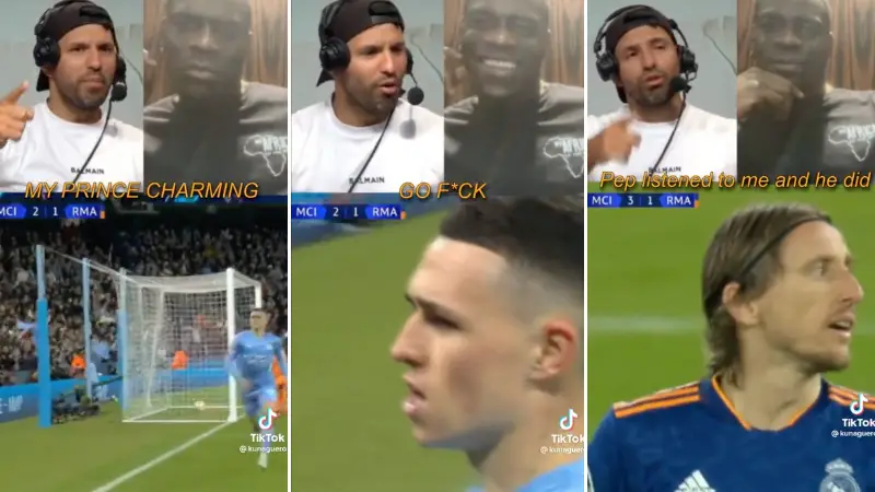 Sergio Aguero Is Phil Foden's Number One Fan, His Reaction To His Goal Is Outstanding