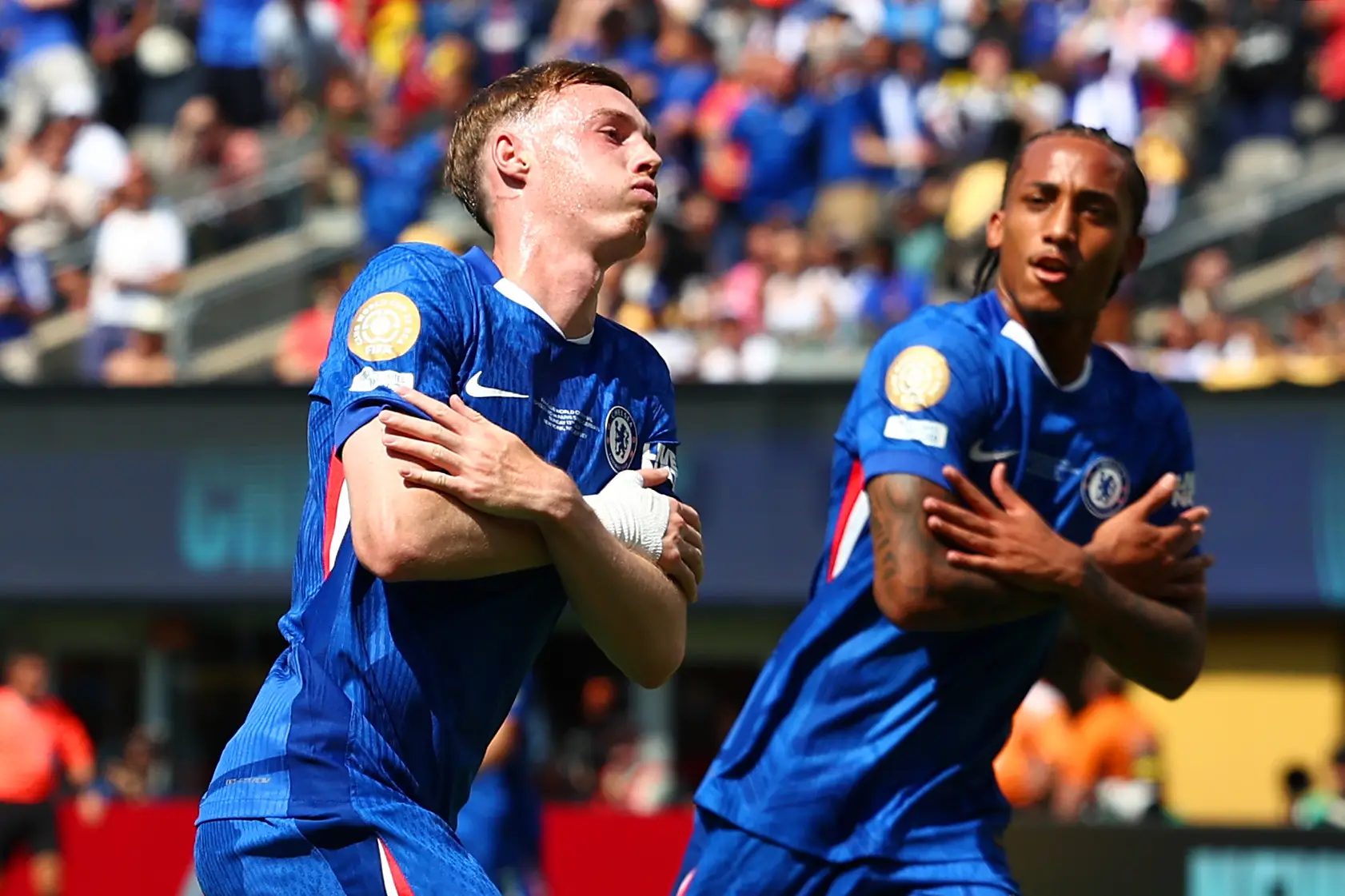 Cole Palmer scored twice as Chelsea beat PSG 3-0. Image: Getty