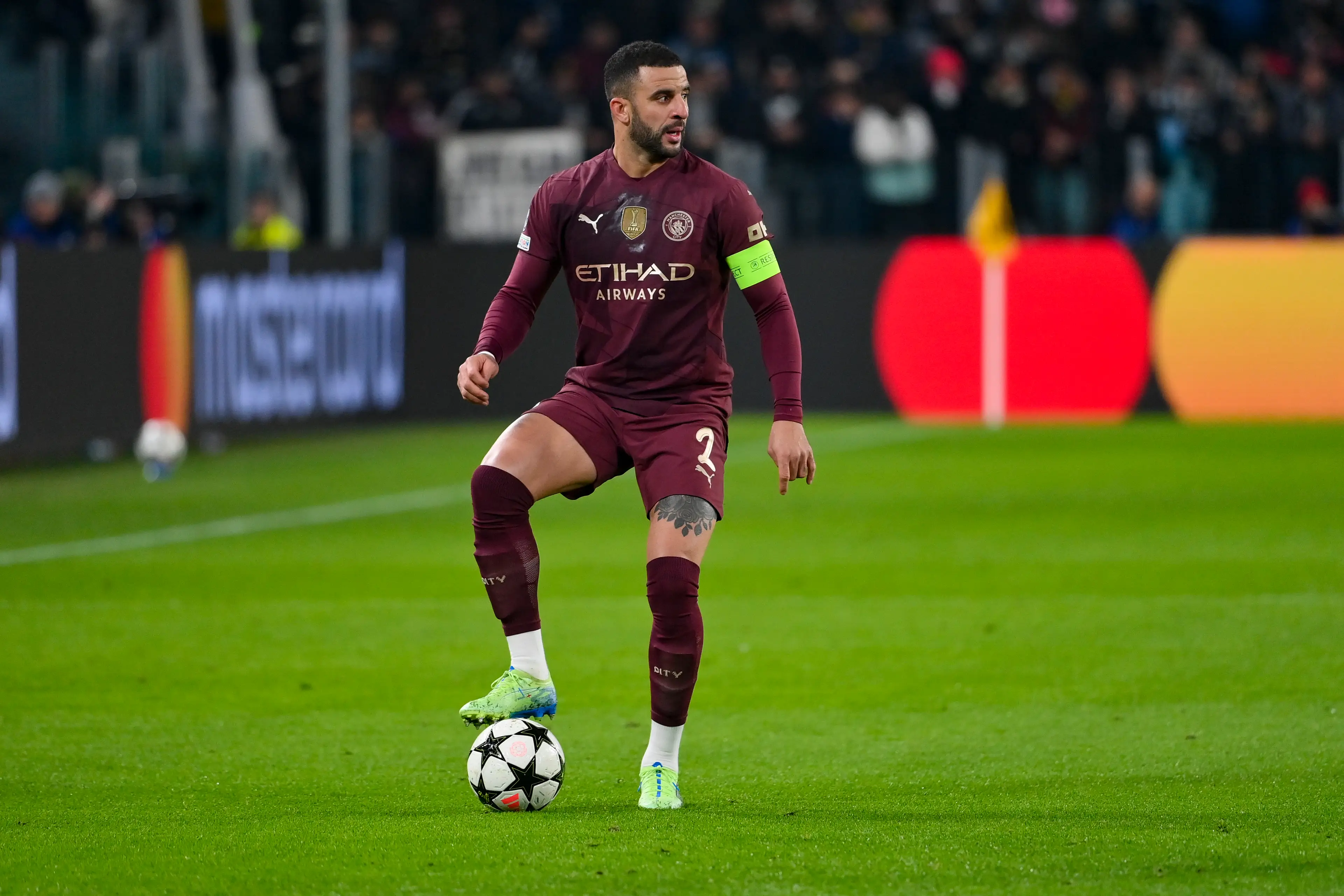 Manchester City fan are running out of patience with Kyle Walker. Image: Getty