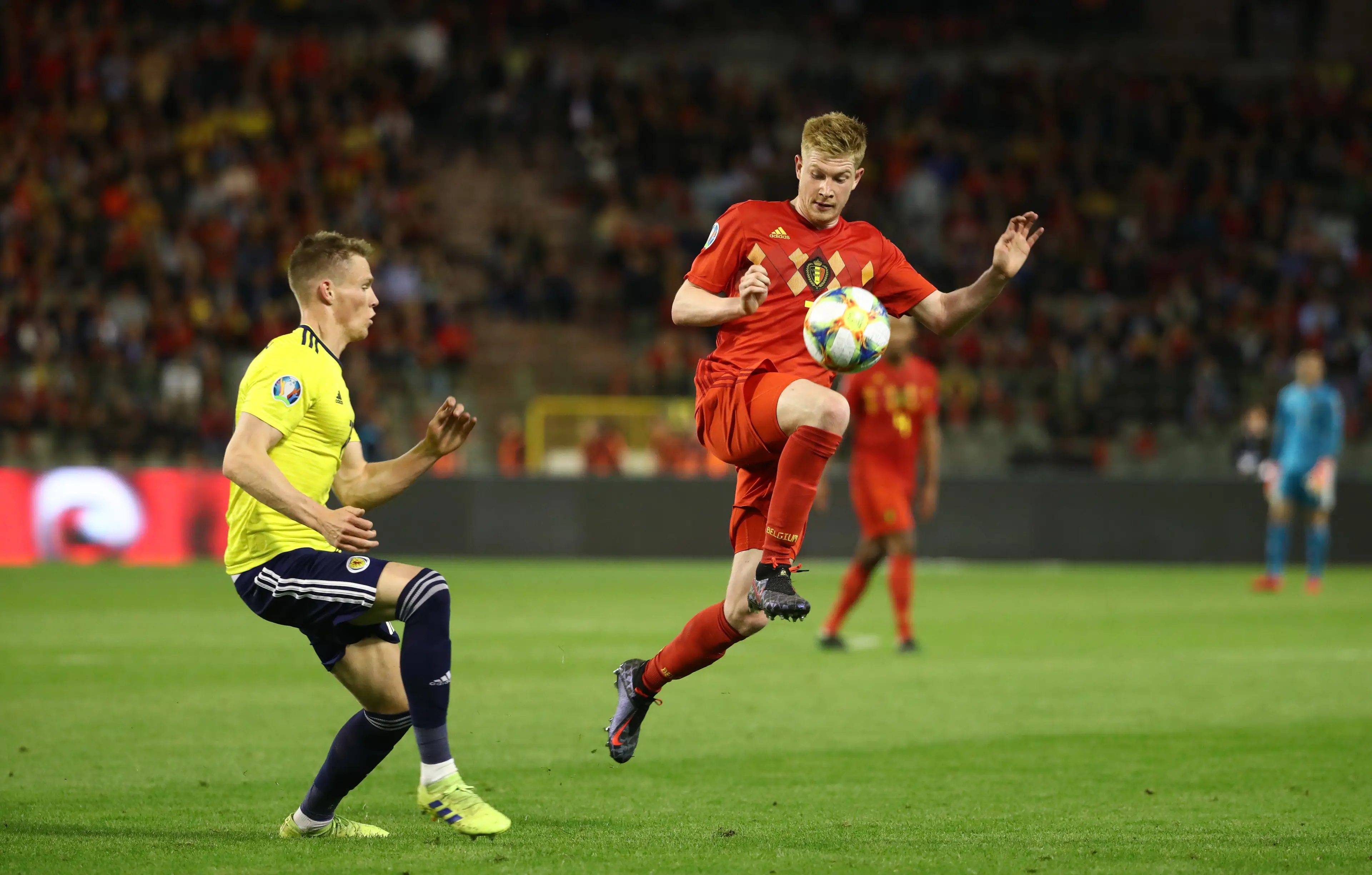 McTominay and De Bruyne have faced each other at club and country level as they now become teammates (Vincent Van Doornick/Isosport/MB Media/Getty Images)