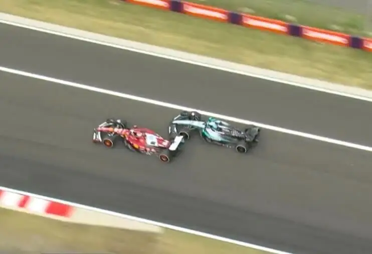 Russell clashed with Leclerc (Sky F1)