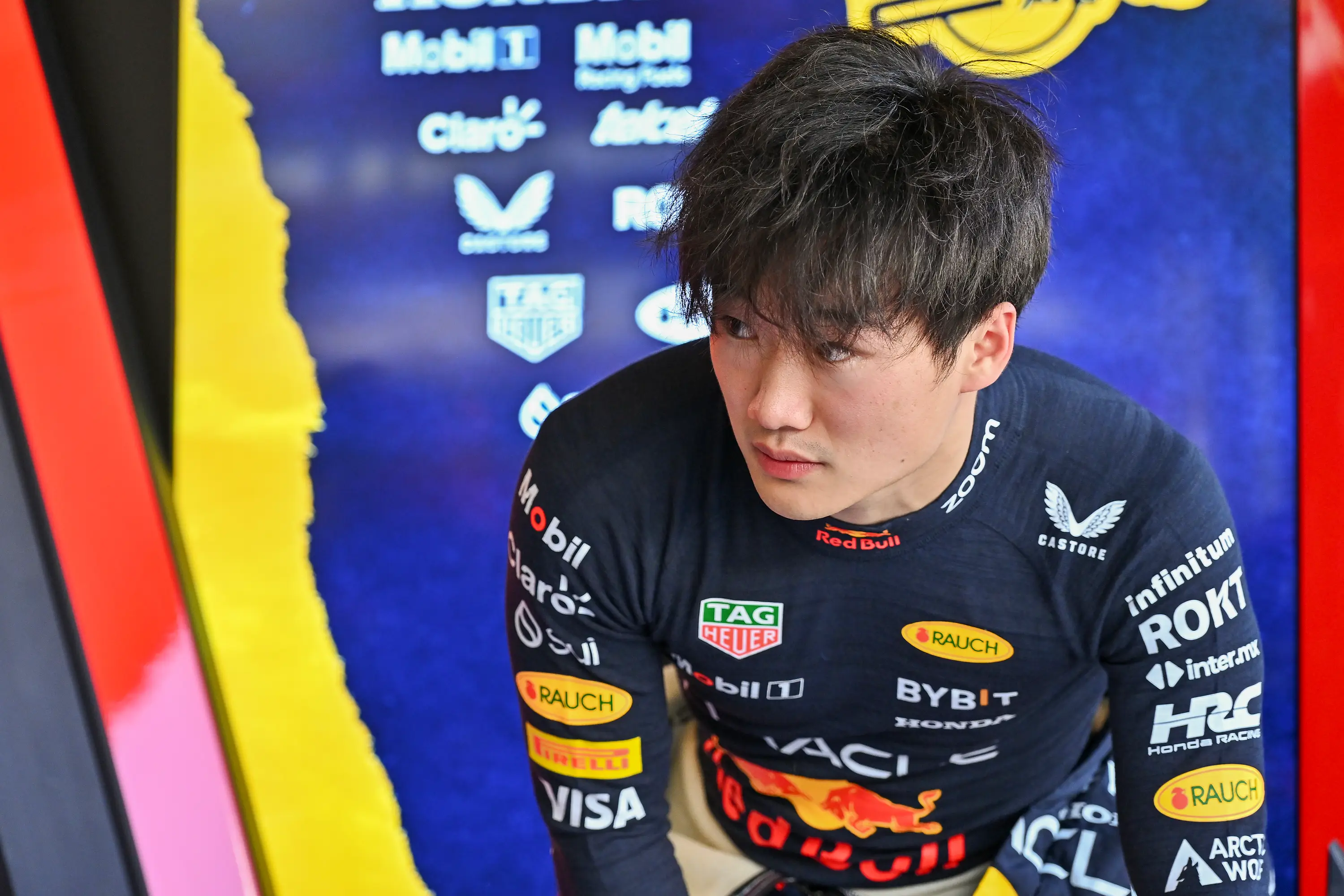 Yuki Tsunoda driving for Red Bull in post-season testing- Getty