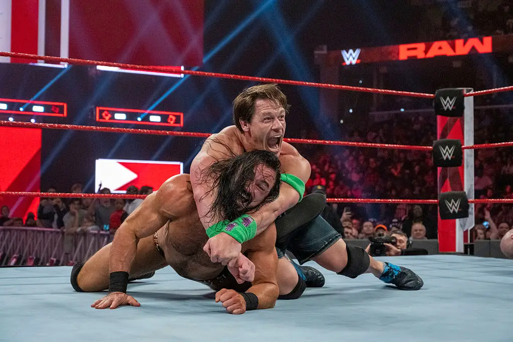 Cena and McIntyre were involved in a Fatal-4-Way match in 2019 - but have never fought one-on-one (Image: Getty)