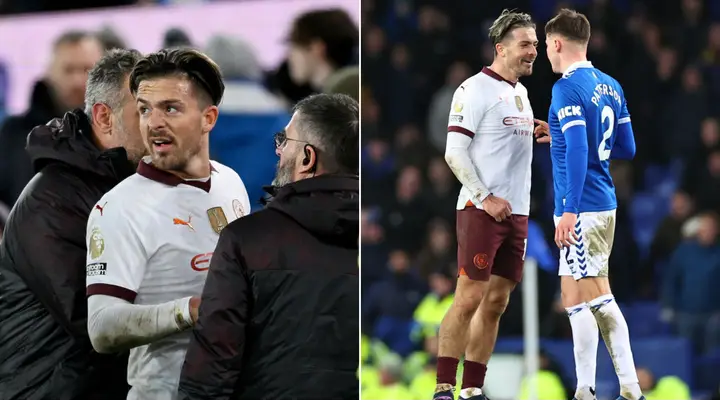 Is this the moment Jack Grealish was told about burglary at his home? New footage emerges from Man City win