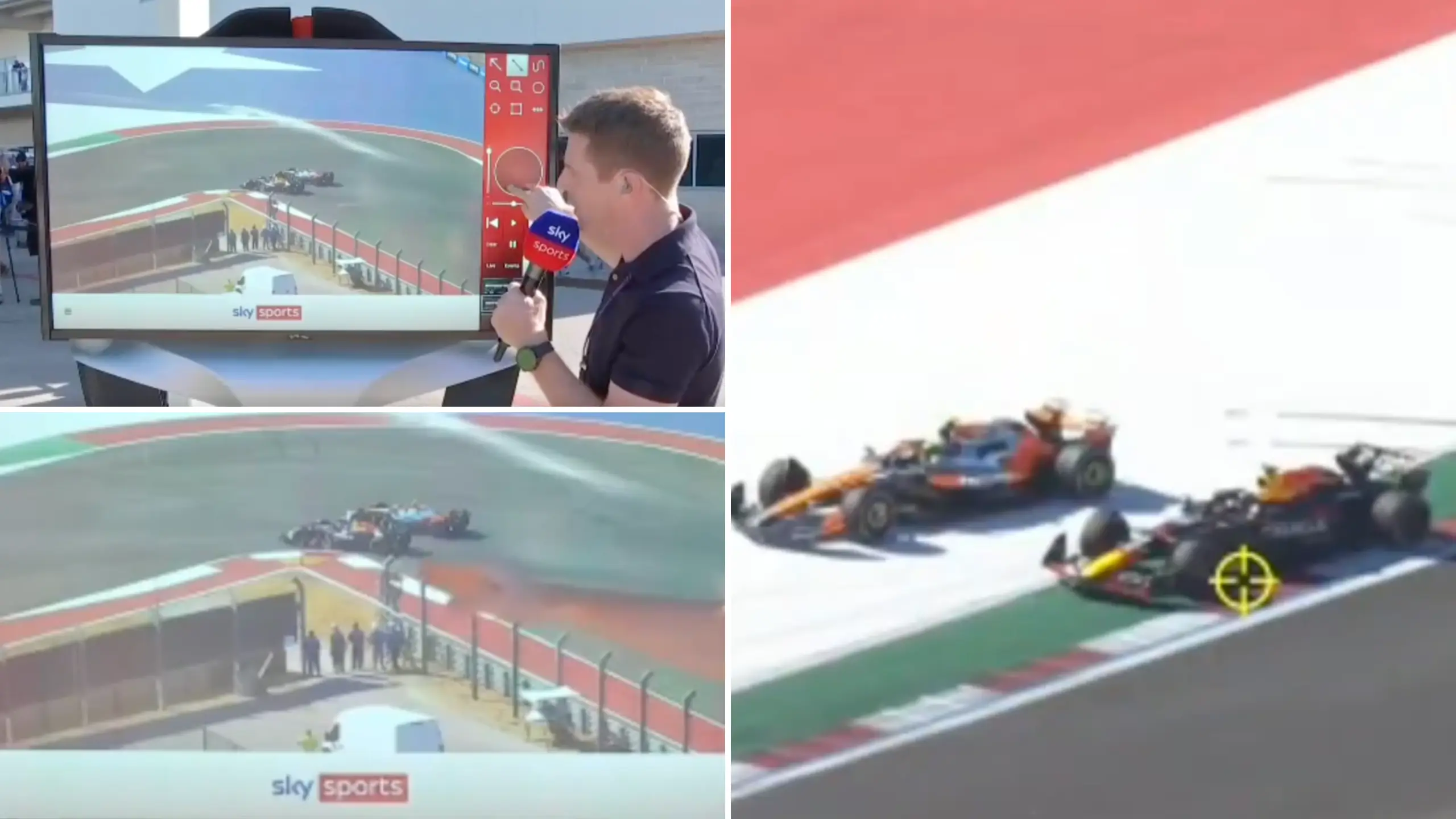 Sky Sports analyst explains why Max Verstappen wasn't penalised but Lando Norris was at US Grand Prix