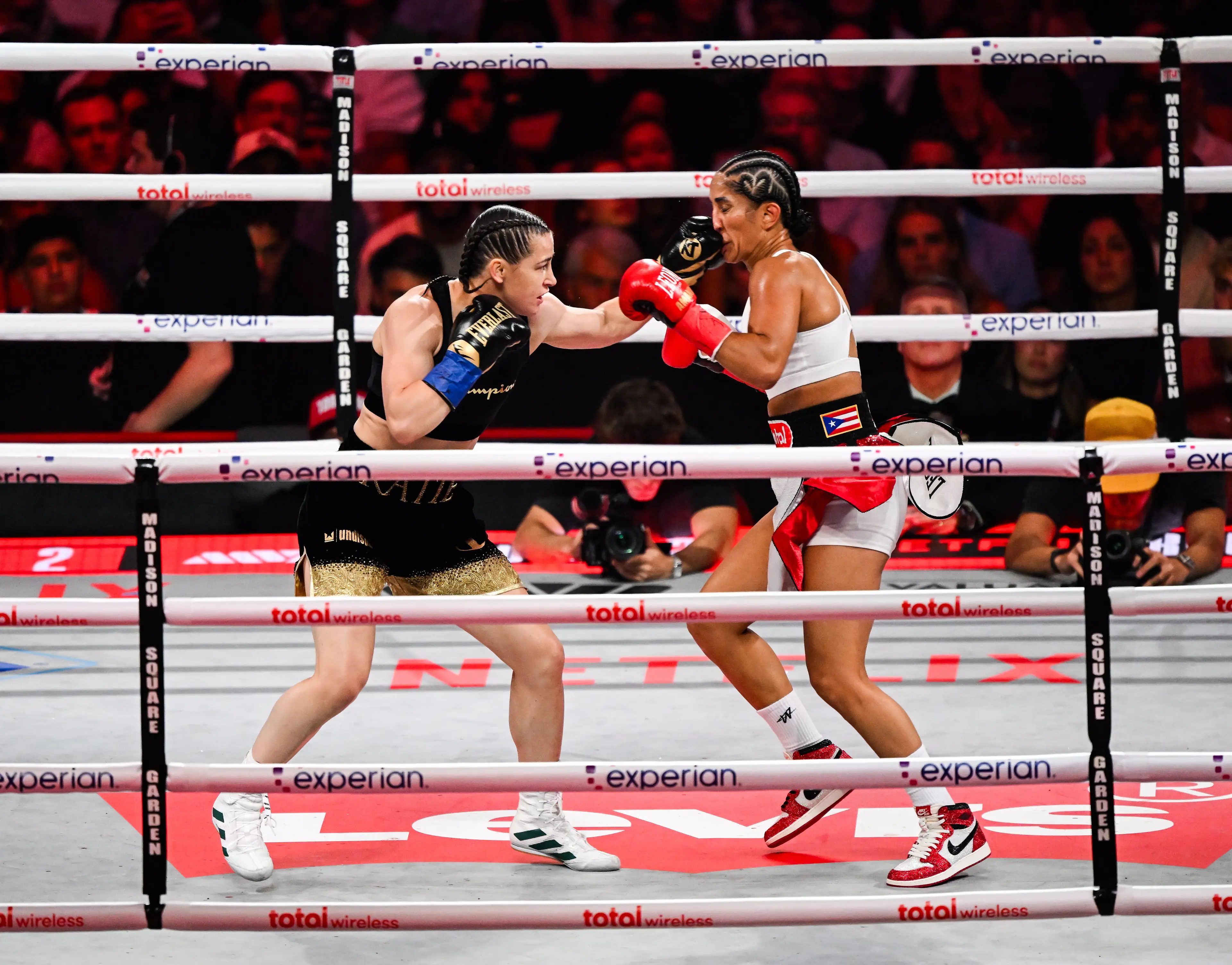 Katie Taylor beat Amanda Serrano for a third time. Image: Getty