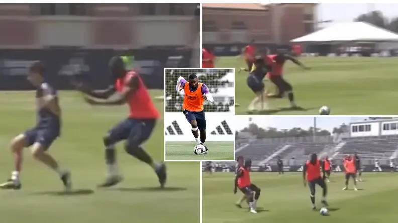 Video shows Antonio Rudiger taking no prisoners in Real Madrid training