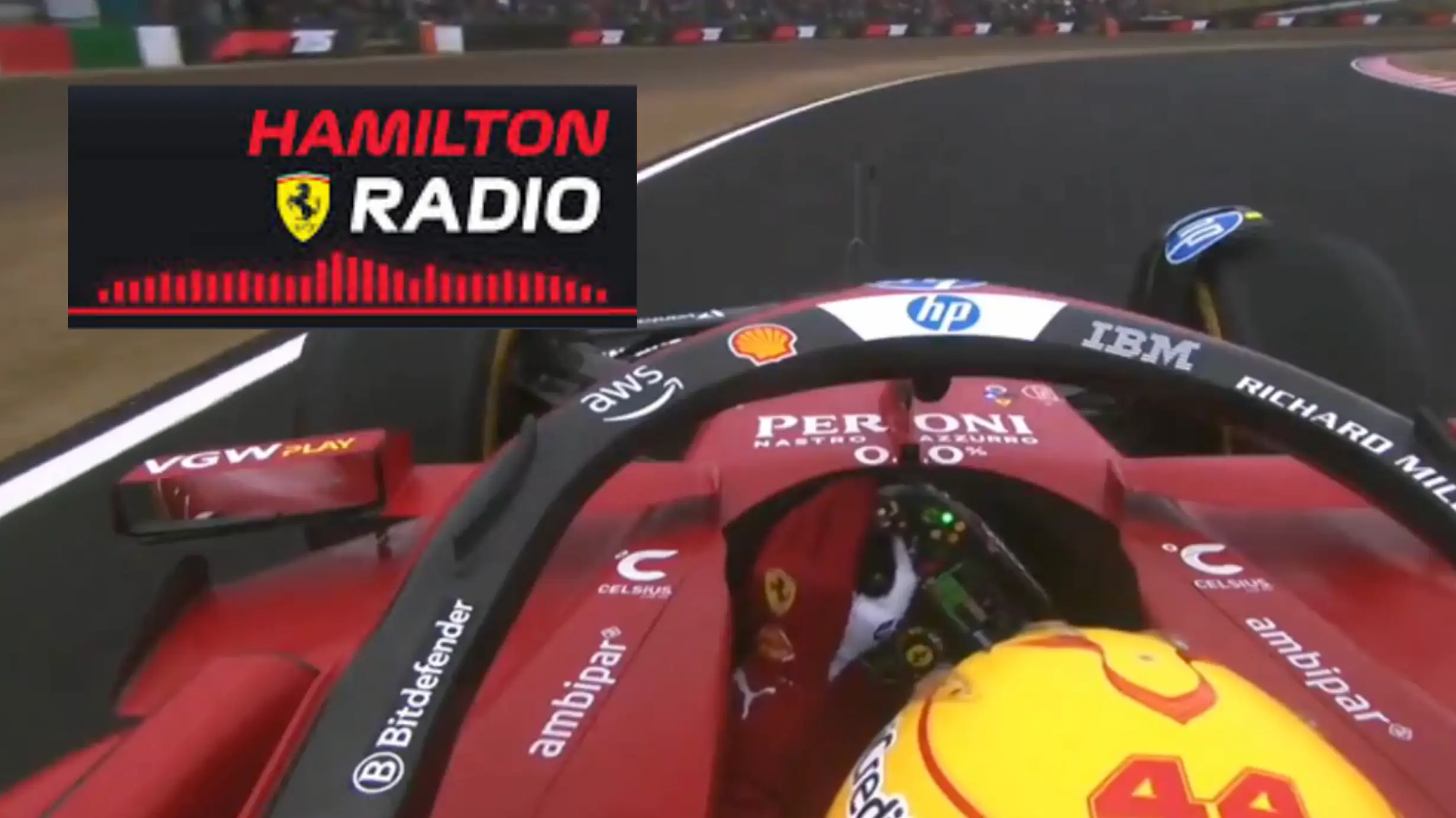 Lewis Hamilton's concerning radio message to Ferrari team immediately after Japanese Grand Prix is going viral