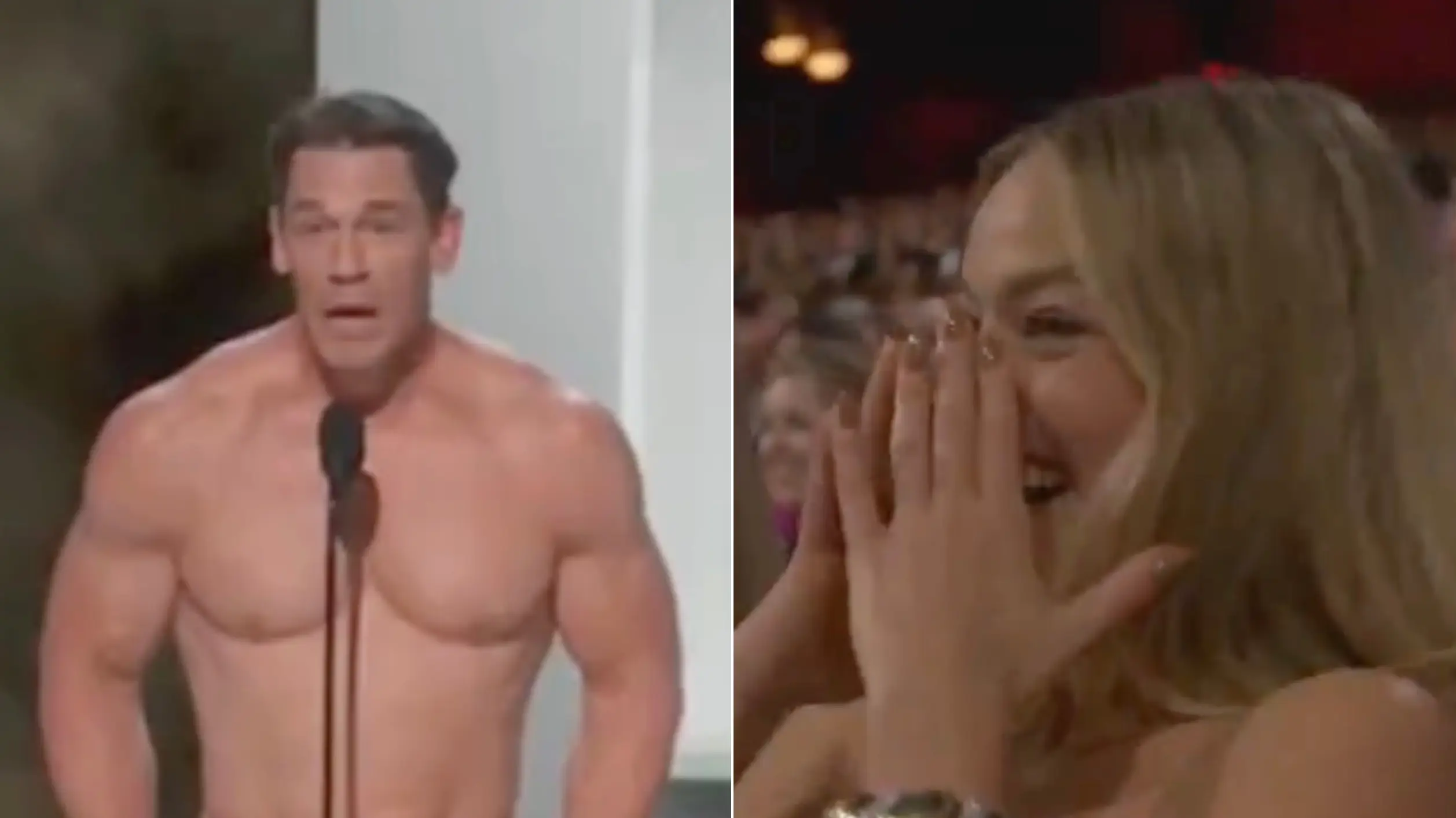 WWE legend John Cena appeared naked in bizarre moment at 2024 Oscars