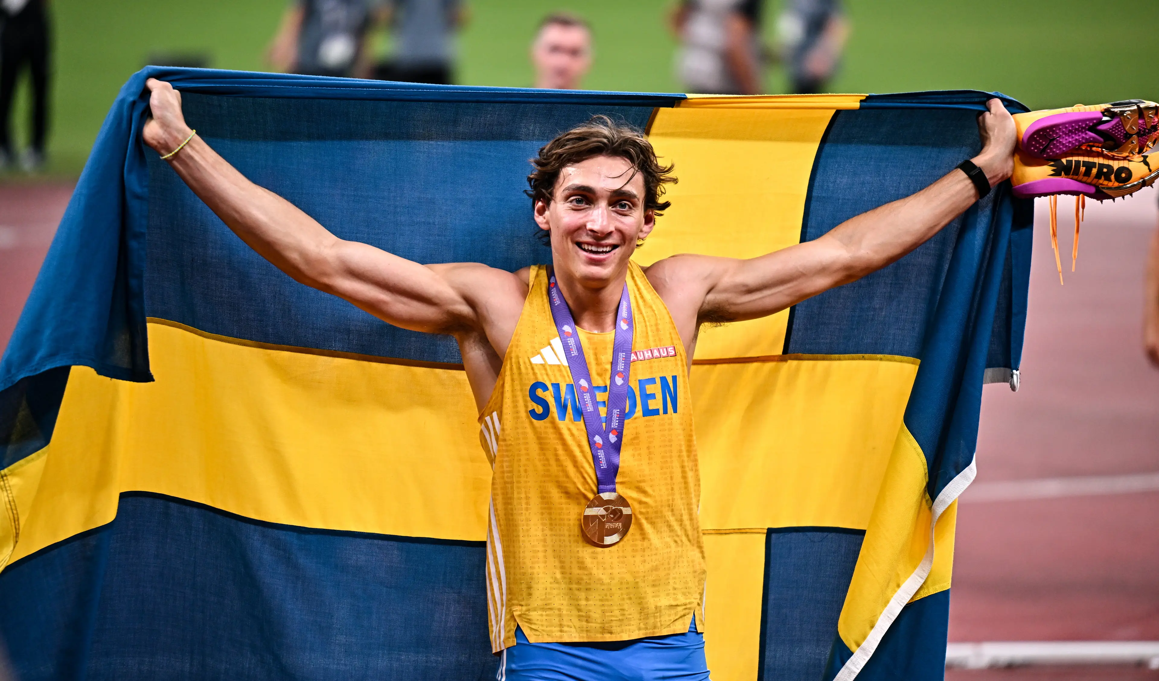 Armand Duplantis represents Sweden despite being born in the United States. Image: Getty 