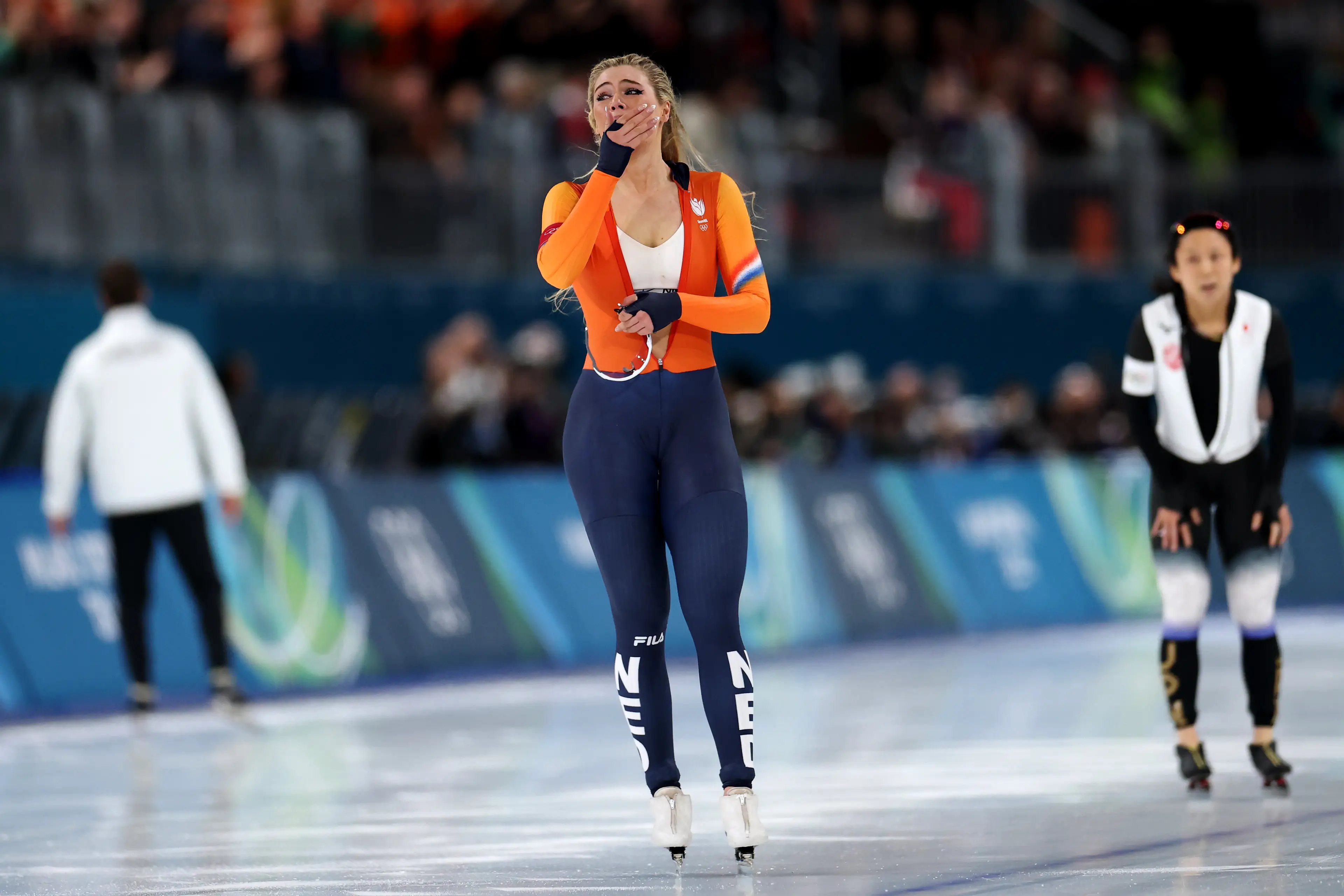 Jutta Leerdam won gold during the 2026 Winter Olympic Games. Image: Getty