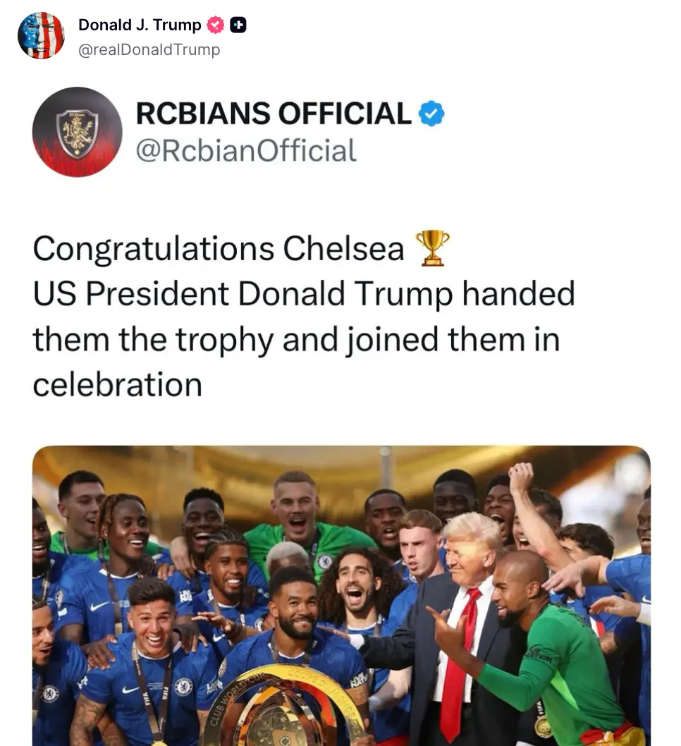 Image: Truth Social/@realdonaldtrump