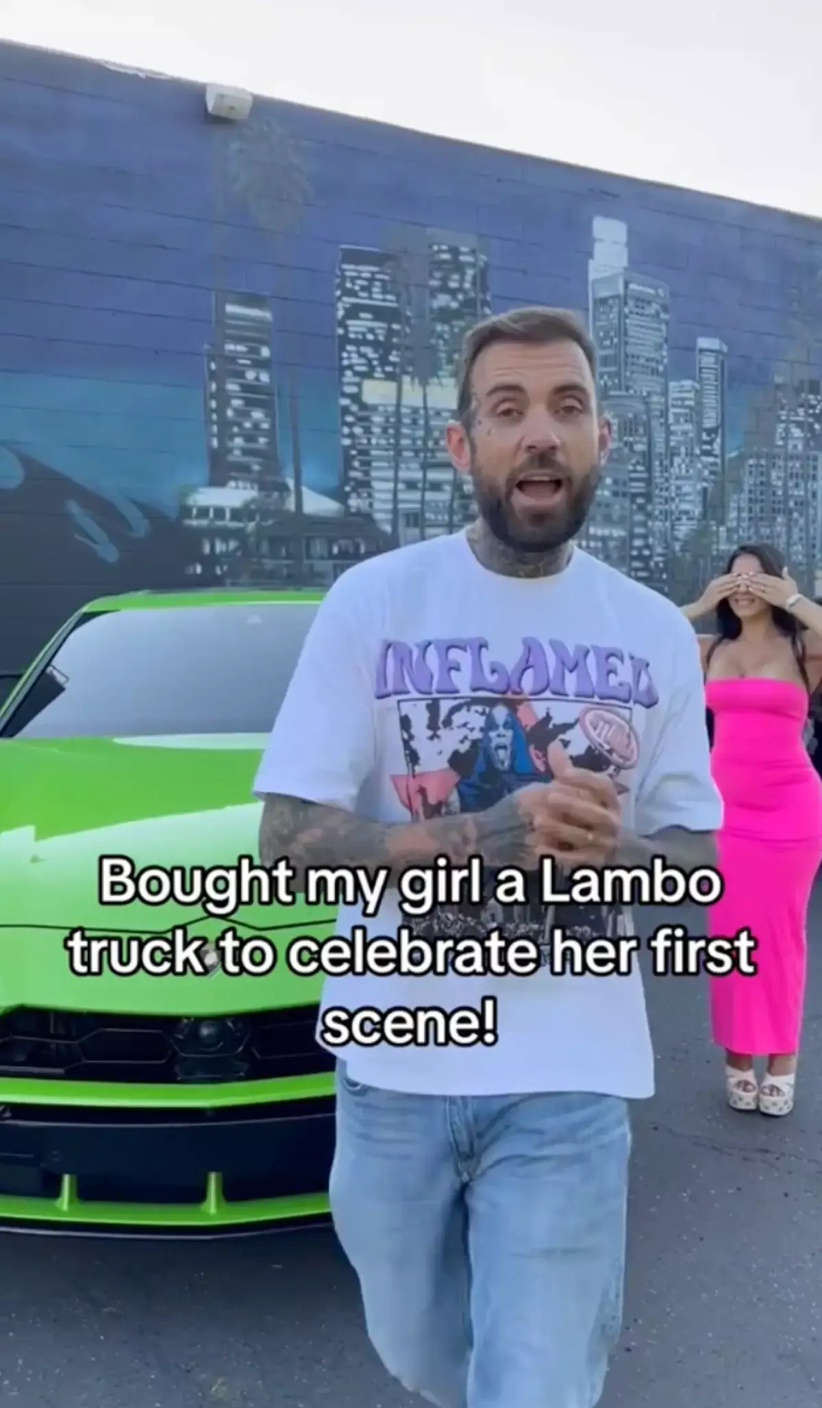 Adam 22 bought his wife atThe extravagant gift to celebrate the first time Lena slept with another man since the start of their seven-year relationship. (Image: TikTok/@adam22)