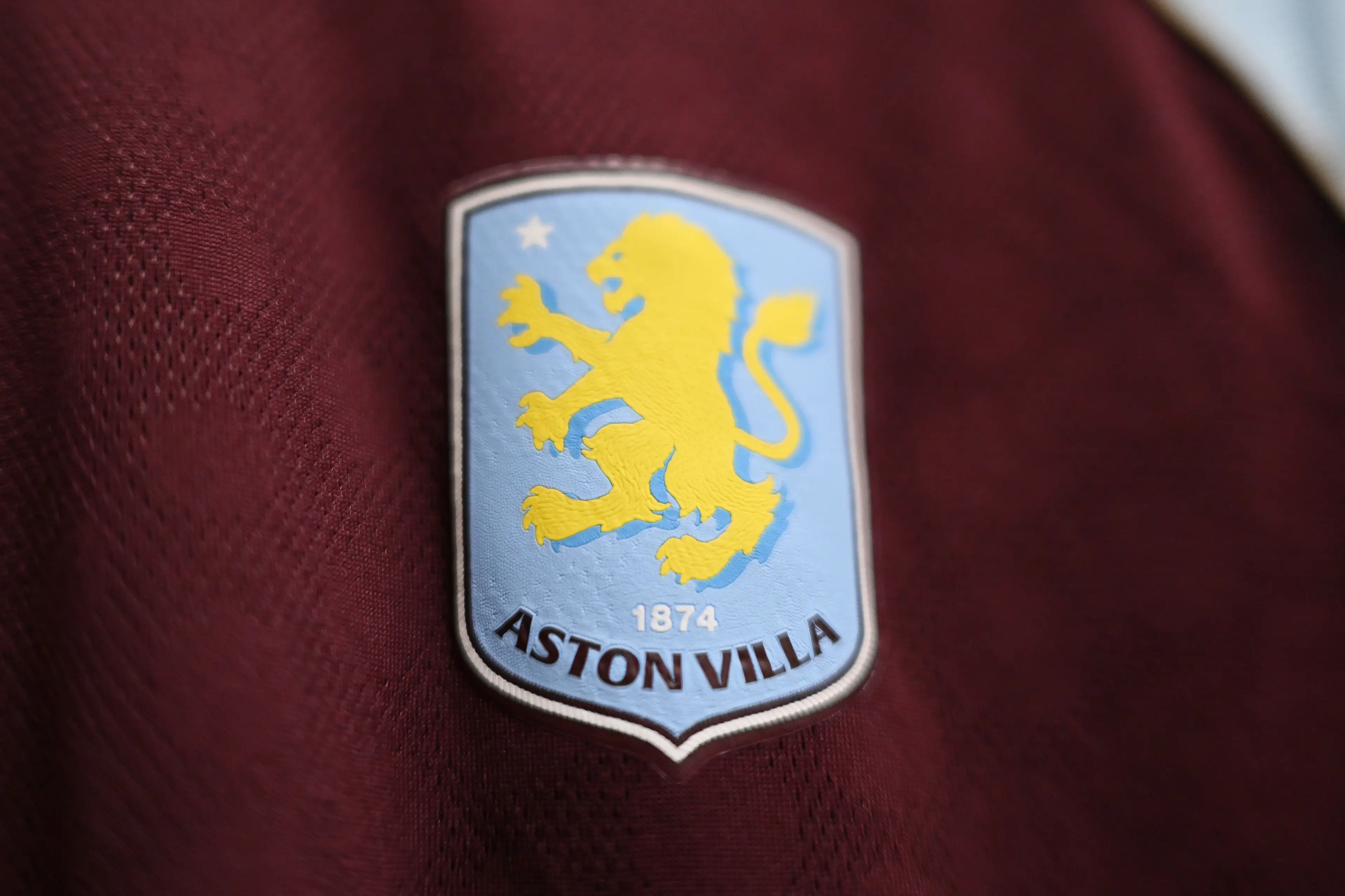 A detailed view of the Aston Villa badge is seen on a shirt inside the Aston Villa dressing room prior to the Barclays Women's Super League (Getty Images)