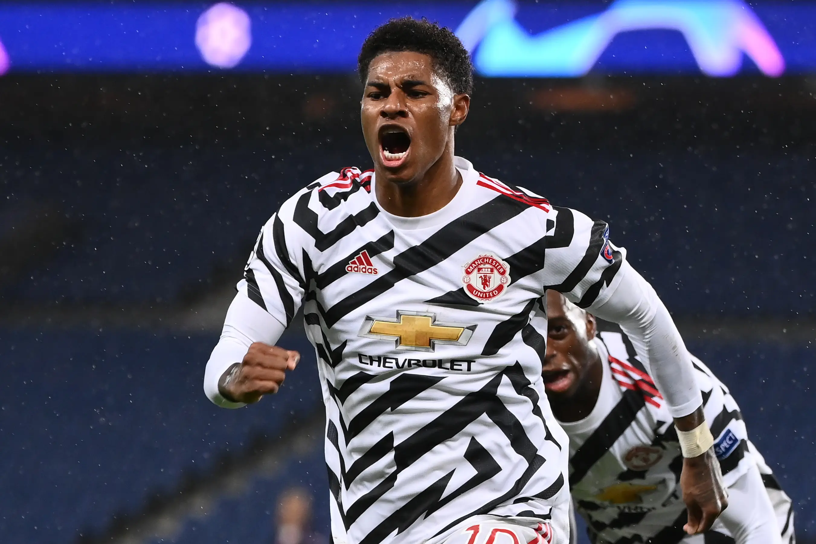 Contact between Marcus Rashford's entourage and PSG's sporting advisor Luís Campos have been renewed, according to a report. Image: Getty 