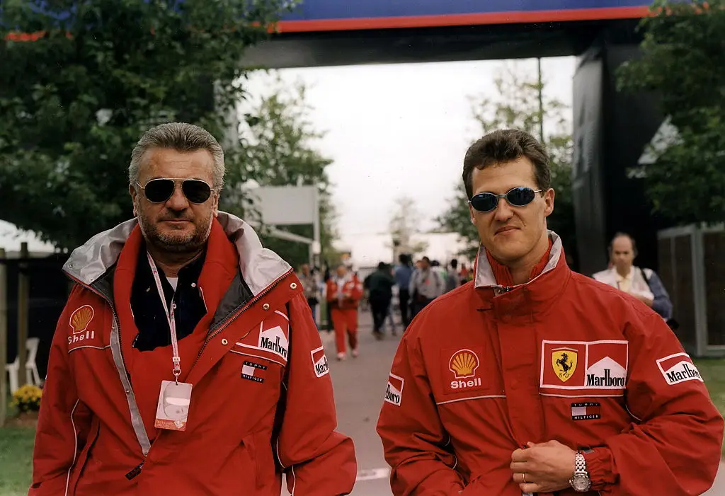 Willi Weber and Michael Schumacher were reportedly inseparable during the early days of the driver's career. (Image: Getty)
