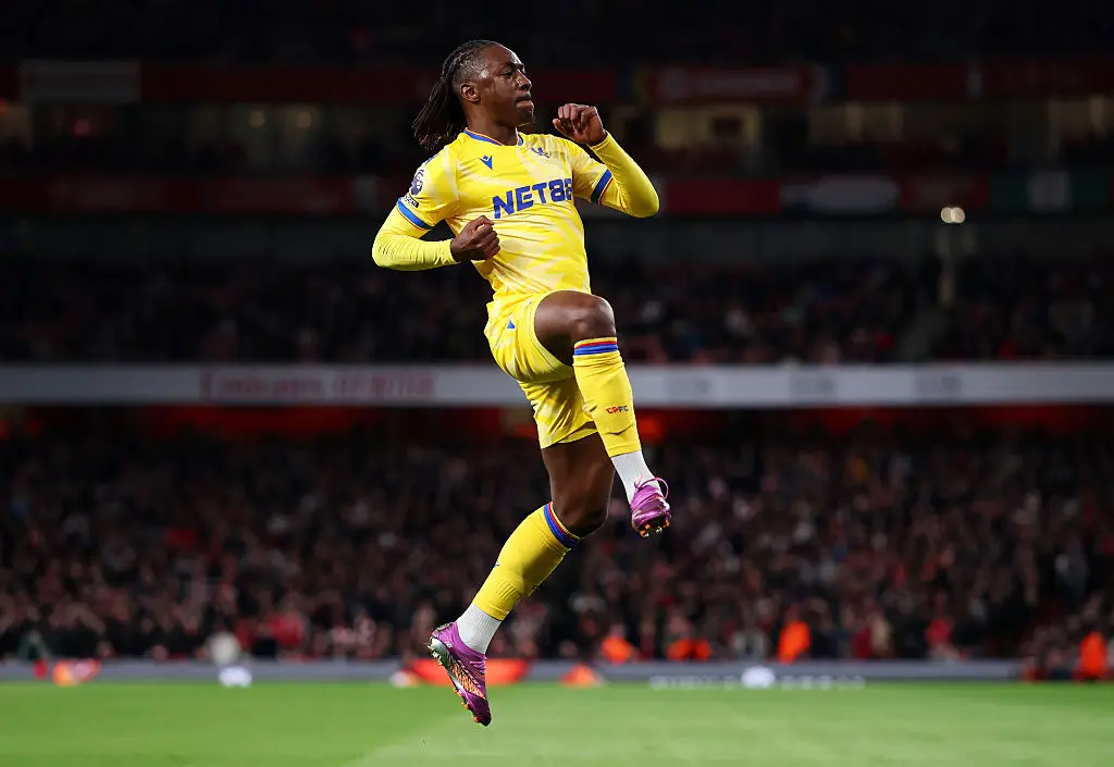 Eberechi Eze celebrating at the Emirates (Credit:Getty)