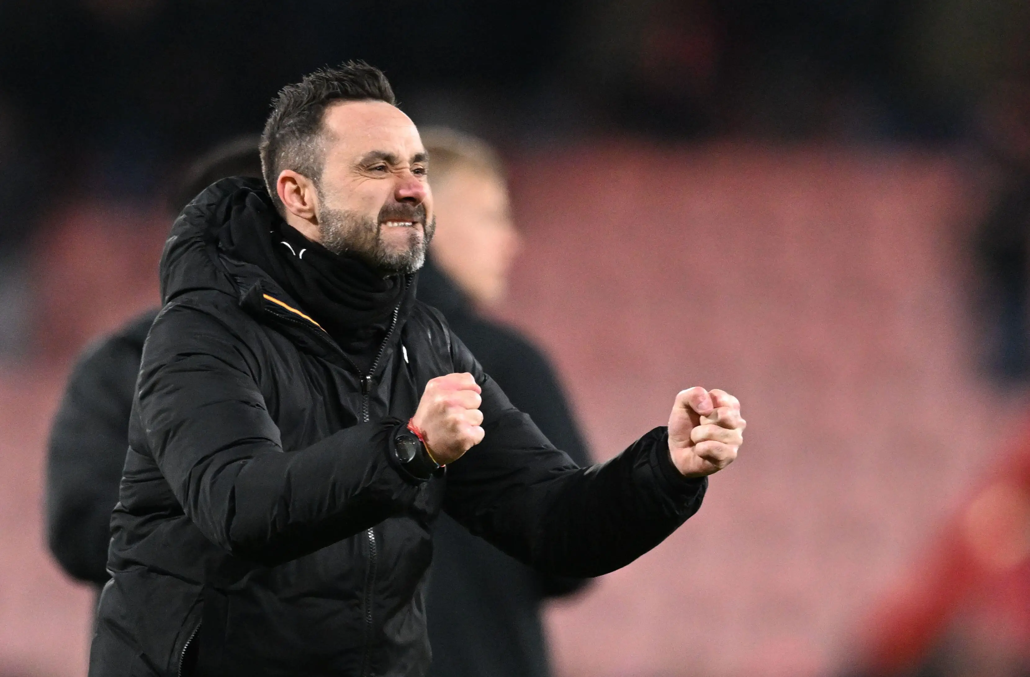 Brighton boss Roberto De Zerbi pictured (