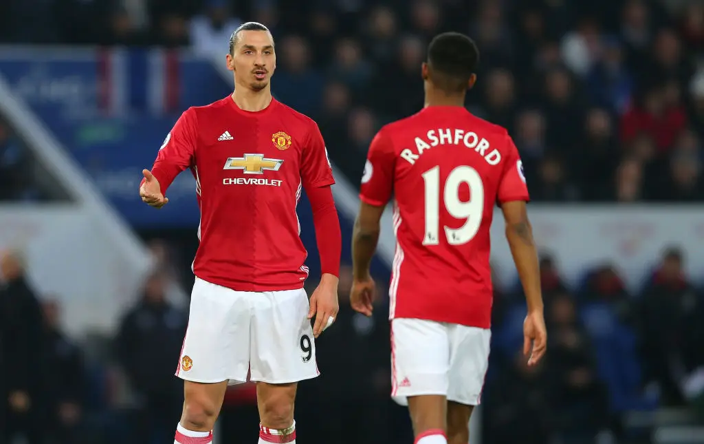Marcus Rashford and Zlatan Ibrahimovic played 43 matches together. (Image: Getty)
