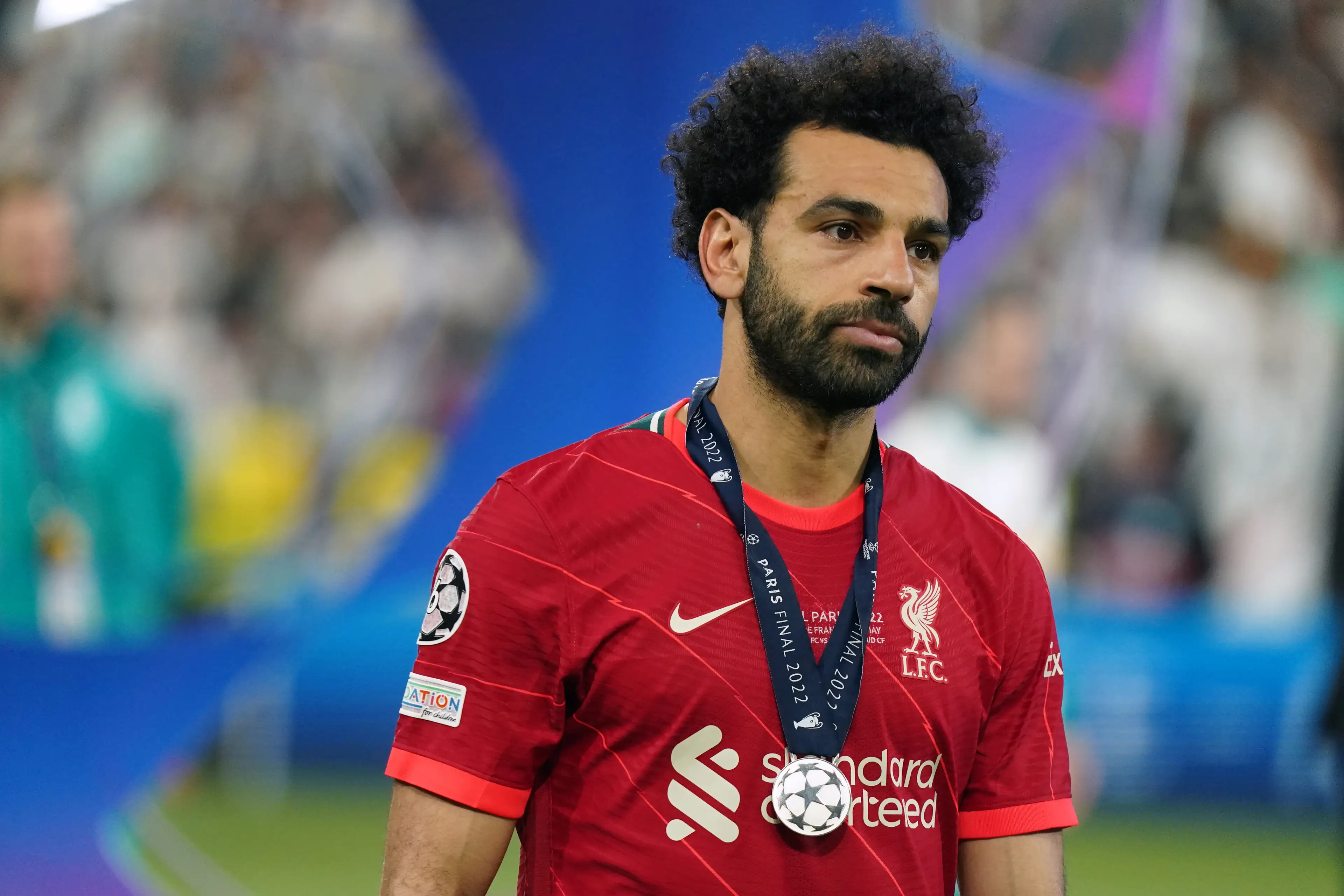 Salah after the full-time whistle. Image credit: Getty