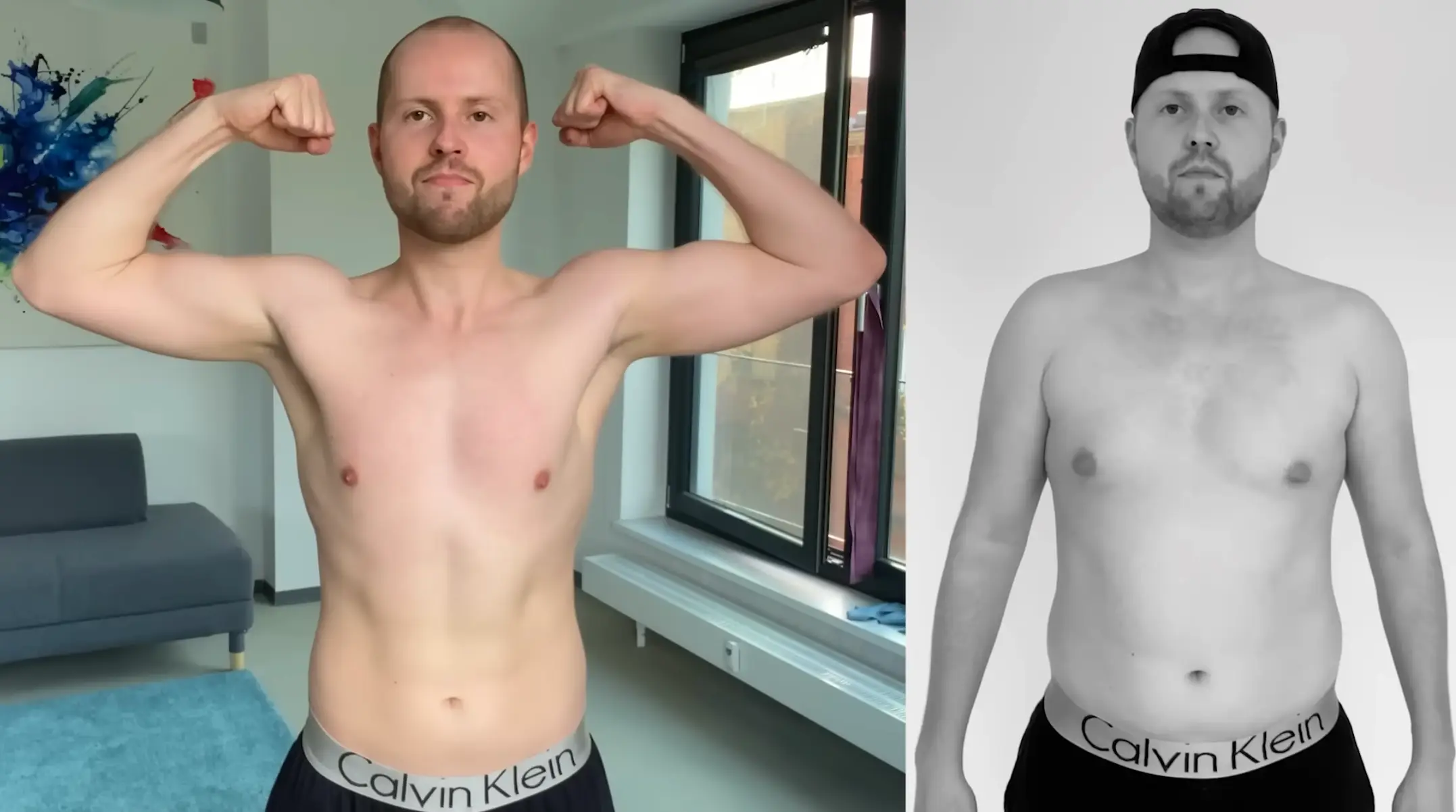 The YouTuber achieved huge results after performing the 'One Punch Man' workout. Image: YouTube/100 Days 
