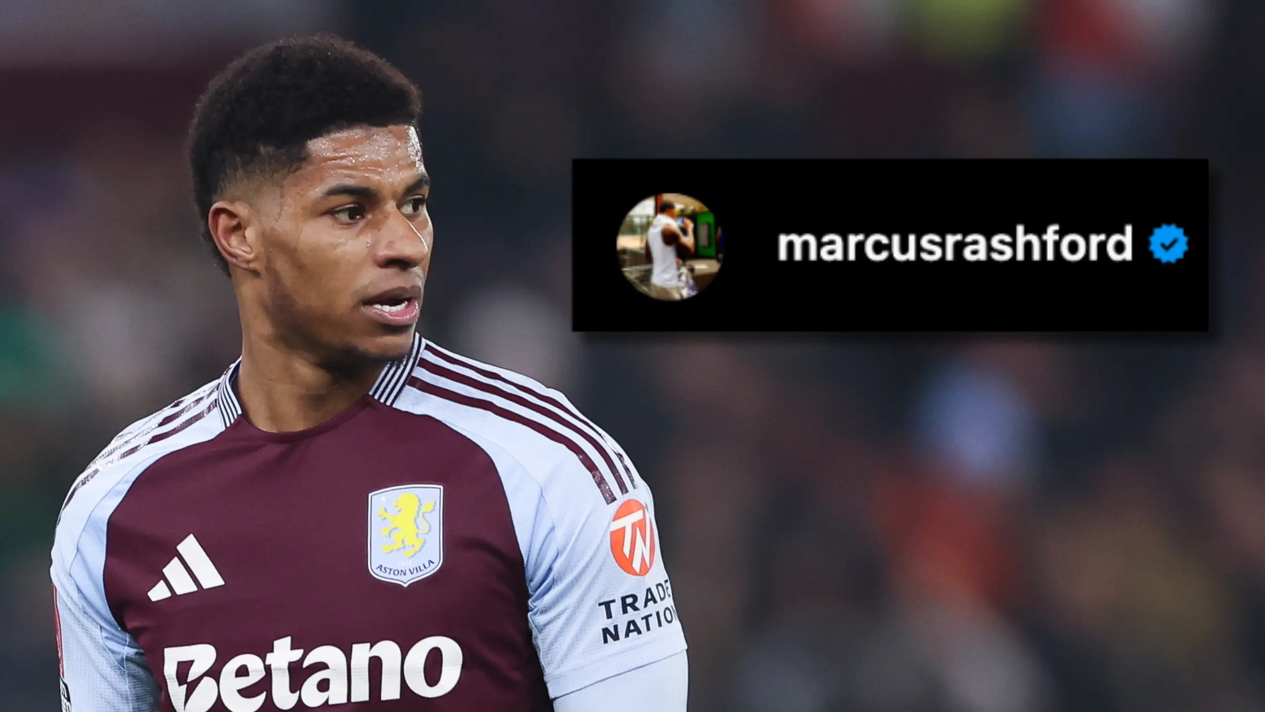 Marcus Rashford breaks his silence after making Aston Villa debut with nine-word statement on social media