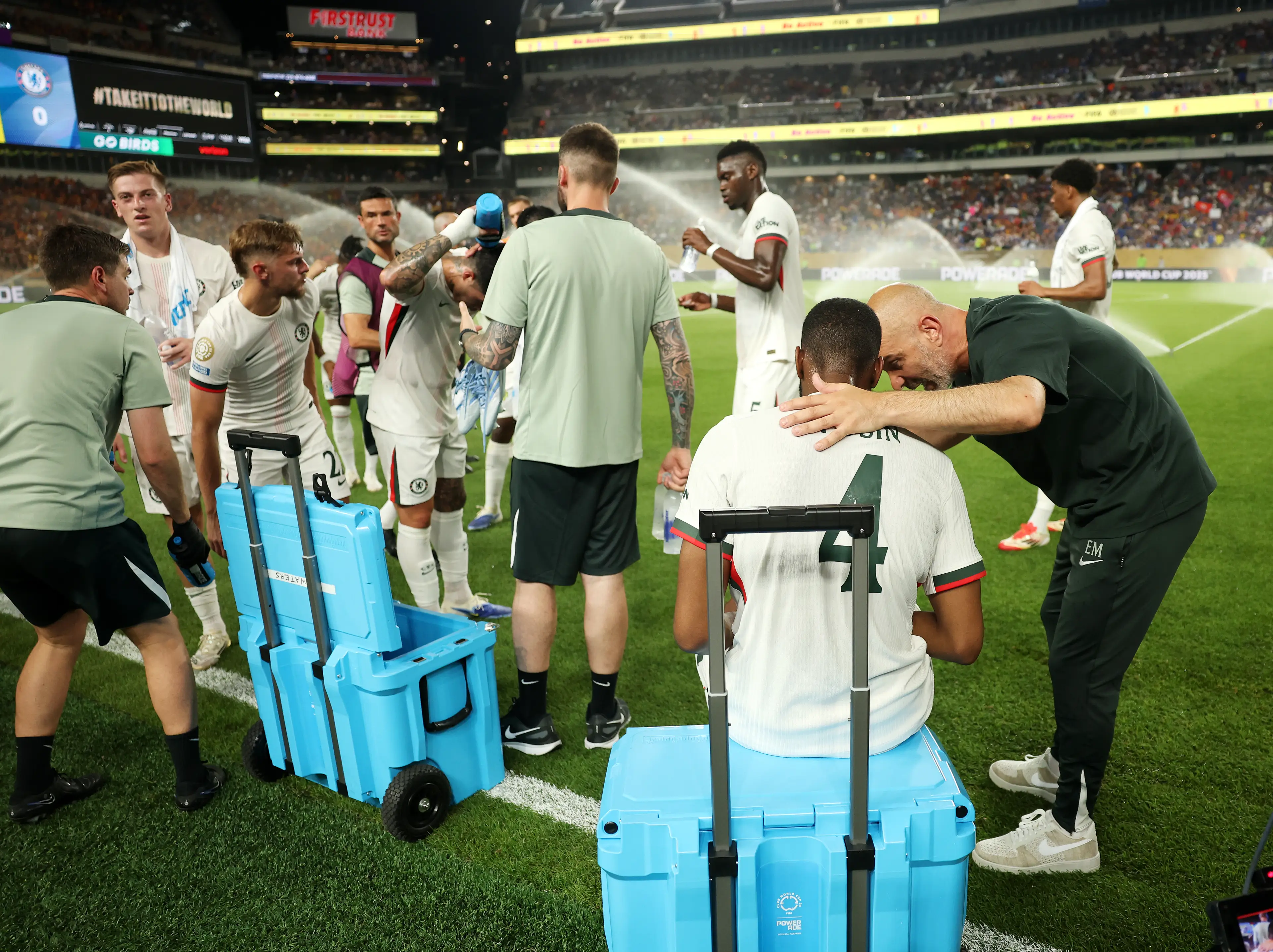 Players struggled in the Philadelphia heat during this year's Club World Cup. Image credit: Getty