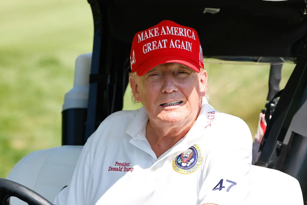 Donald Trump is an avid golf player and is often spotted on one of his courses across America. (Image: Getty)