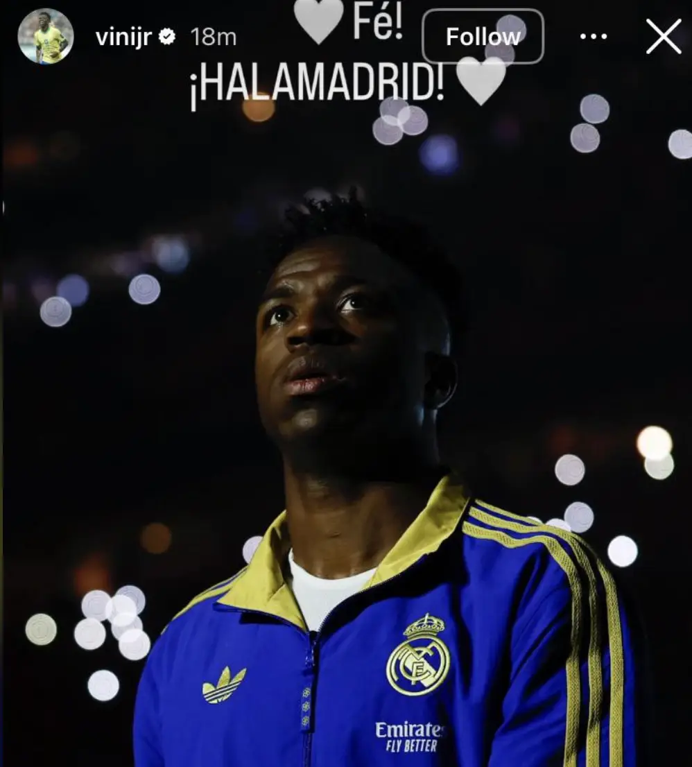 Image: Instagram/@vinijr