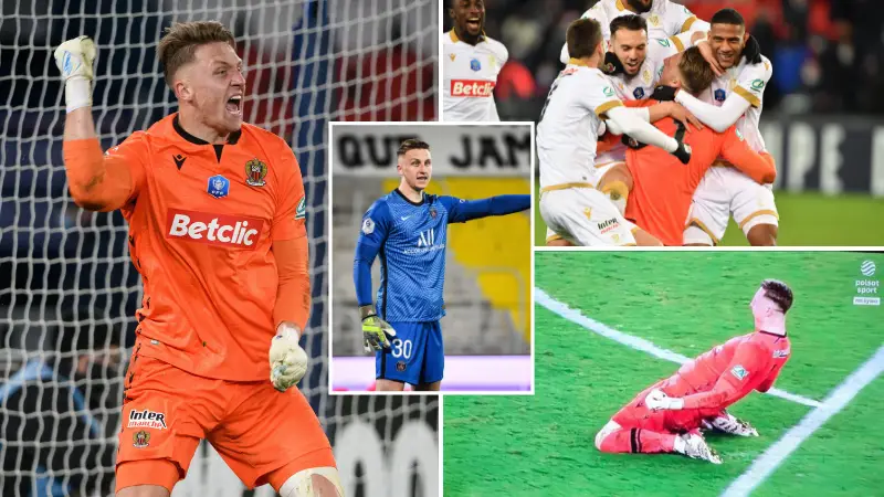 PSG On-Loan Goalkeeper Saves Two Penalties To Knock Them Out Of The Cup, Celebrates With Knee Slide