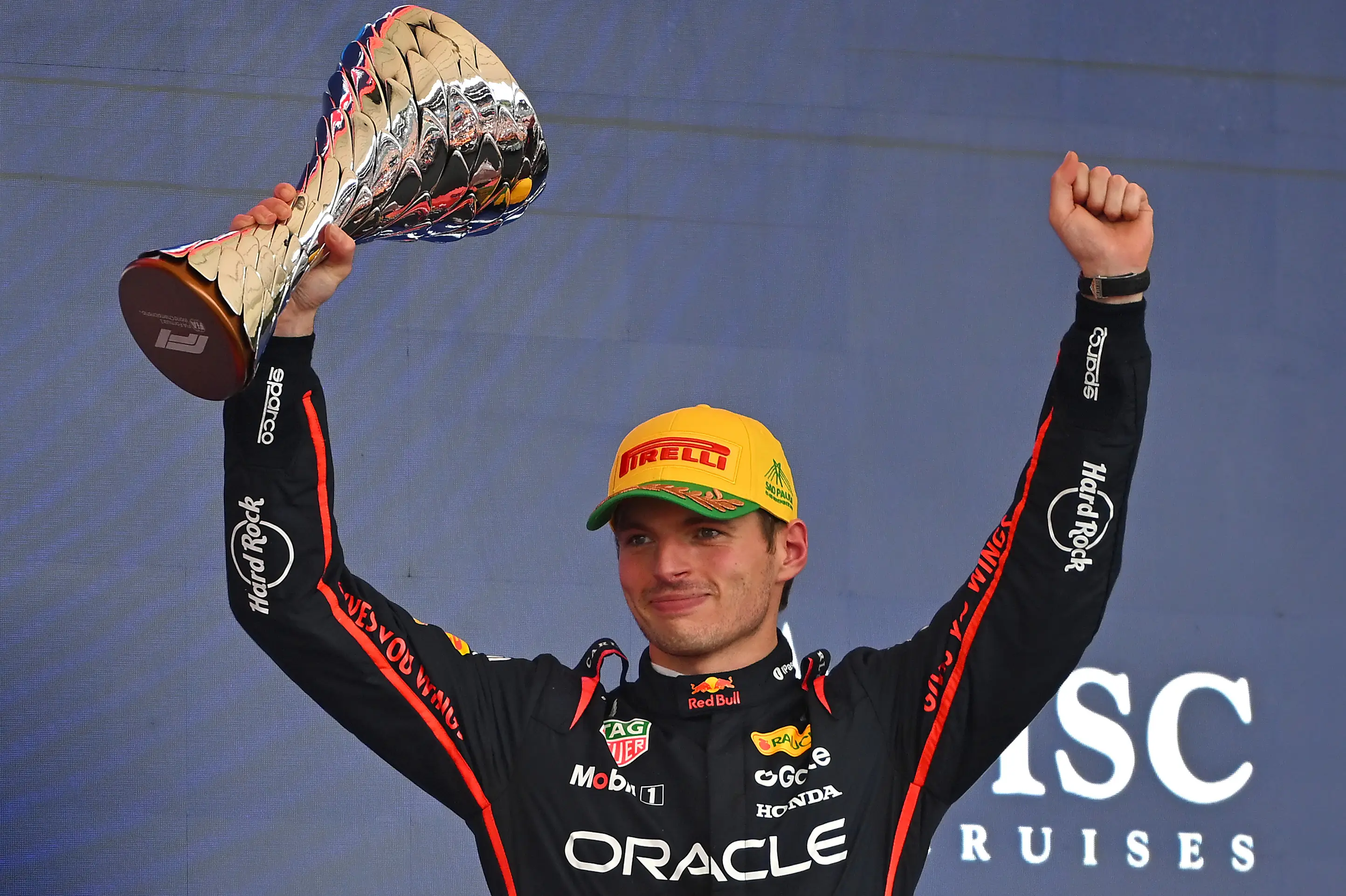 Max Verstappen finished third at the Brazilian Grand Prix (Image: Getty)