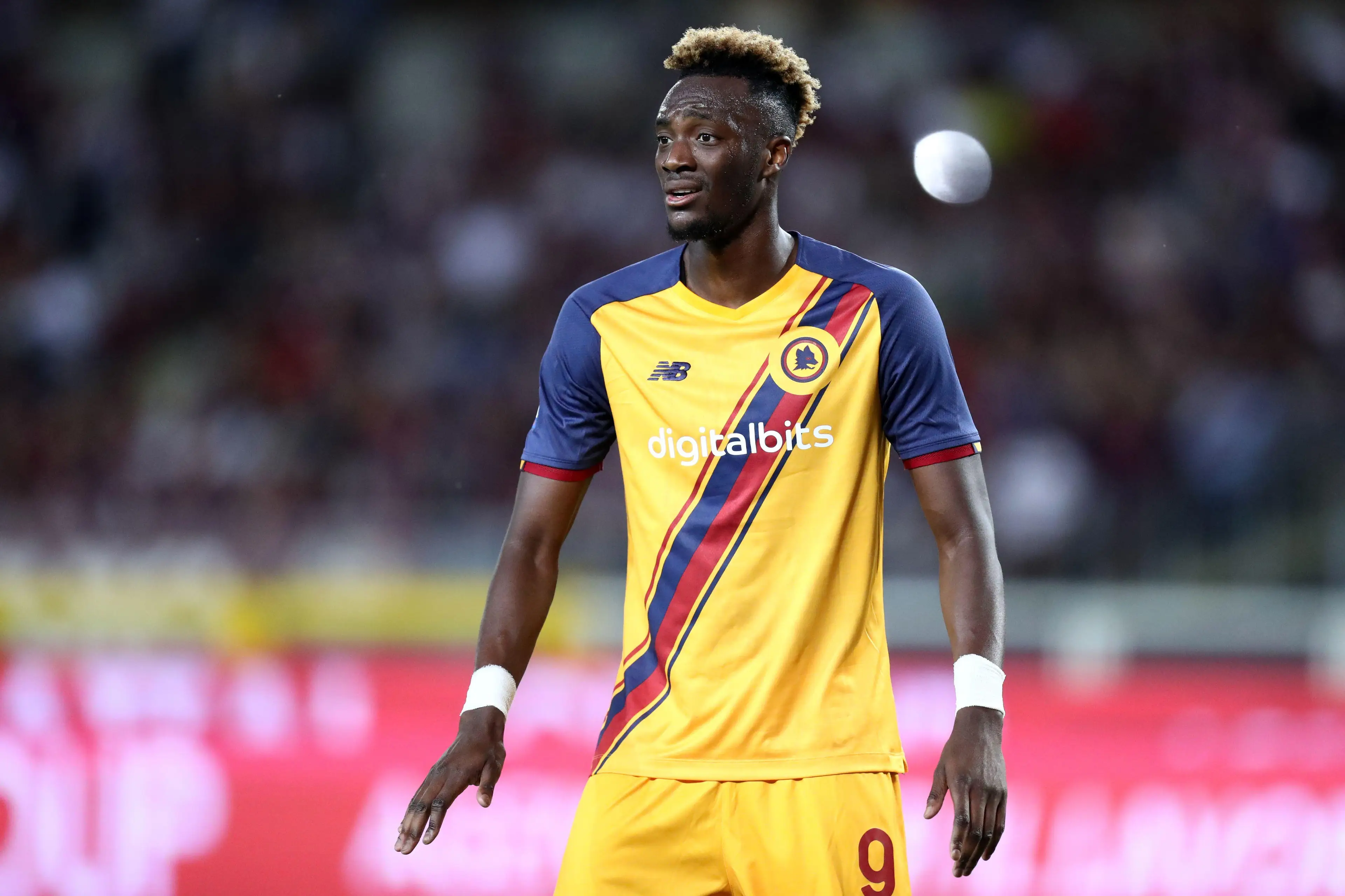 Tammy Abraham of As Roma looks on during the Serie A match between Torino Fc and As Roma at Stadio Olimpico. (Alamy)