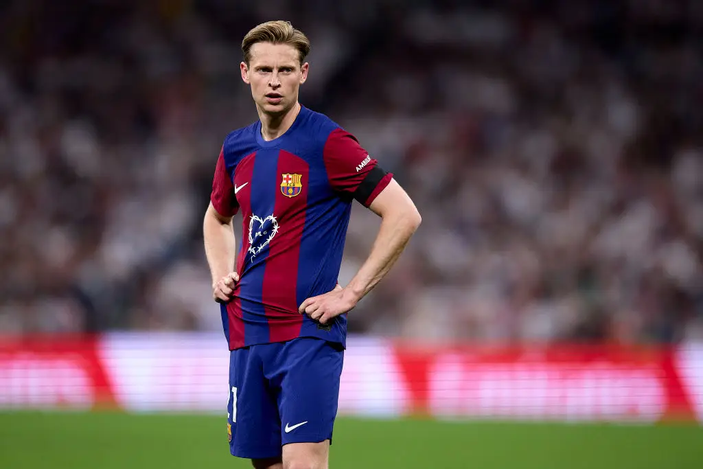Frenkie de Jong has made 213 appearances for Barcelona. (Image: Getty)