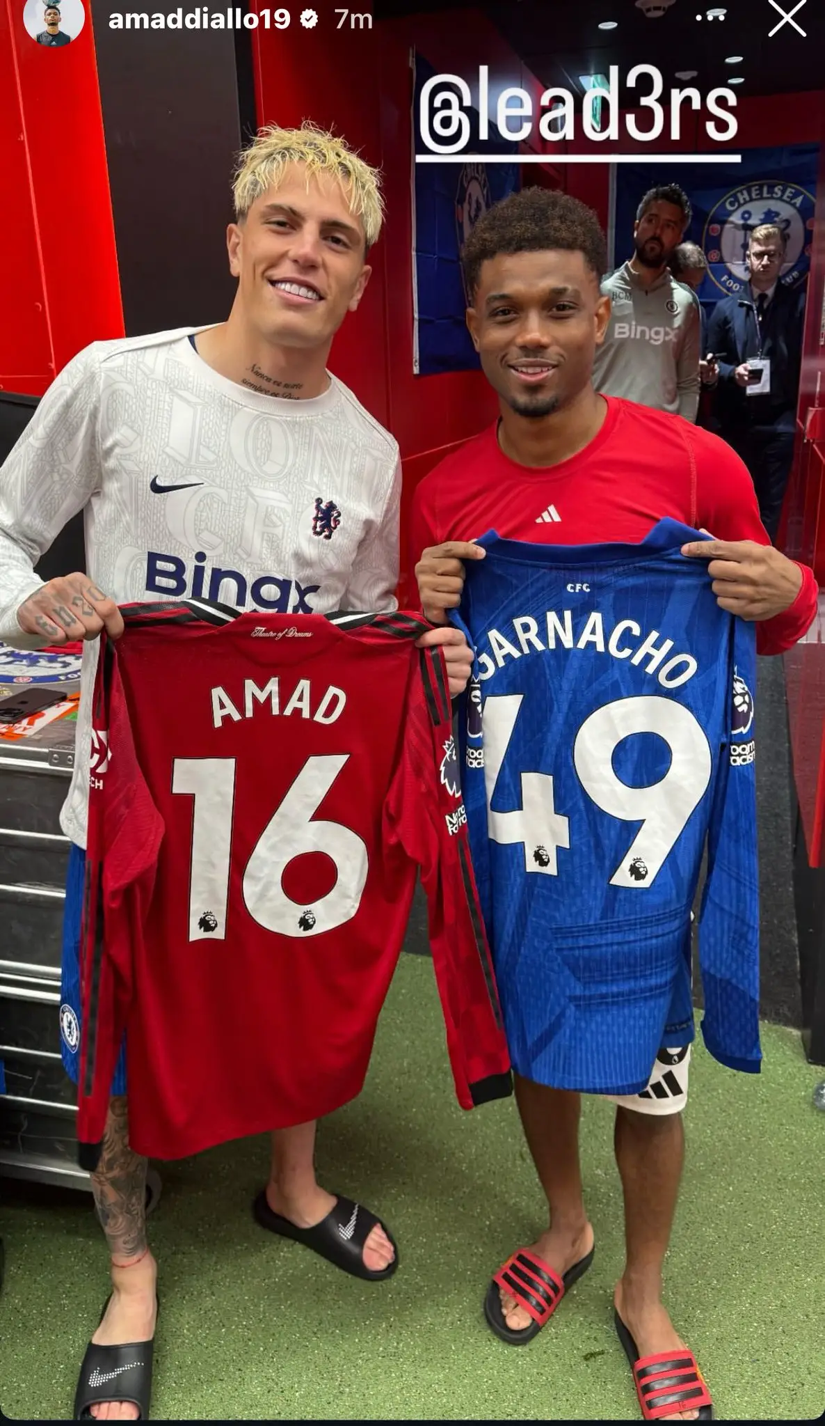 Alejandro Garnacho and Amad Diallo. Image: Instagram/@amaddiallo19