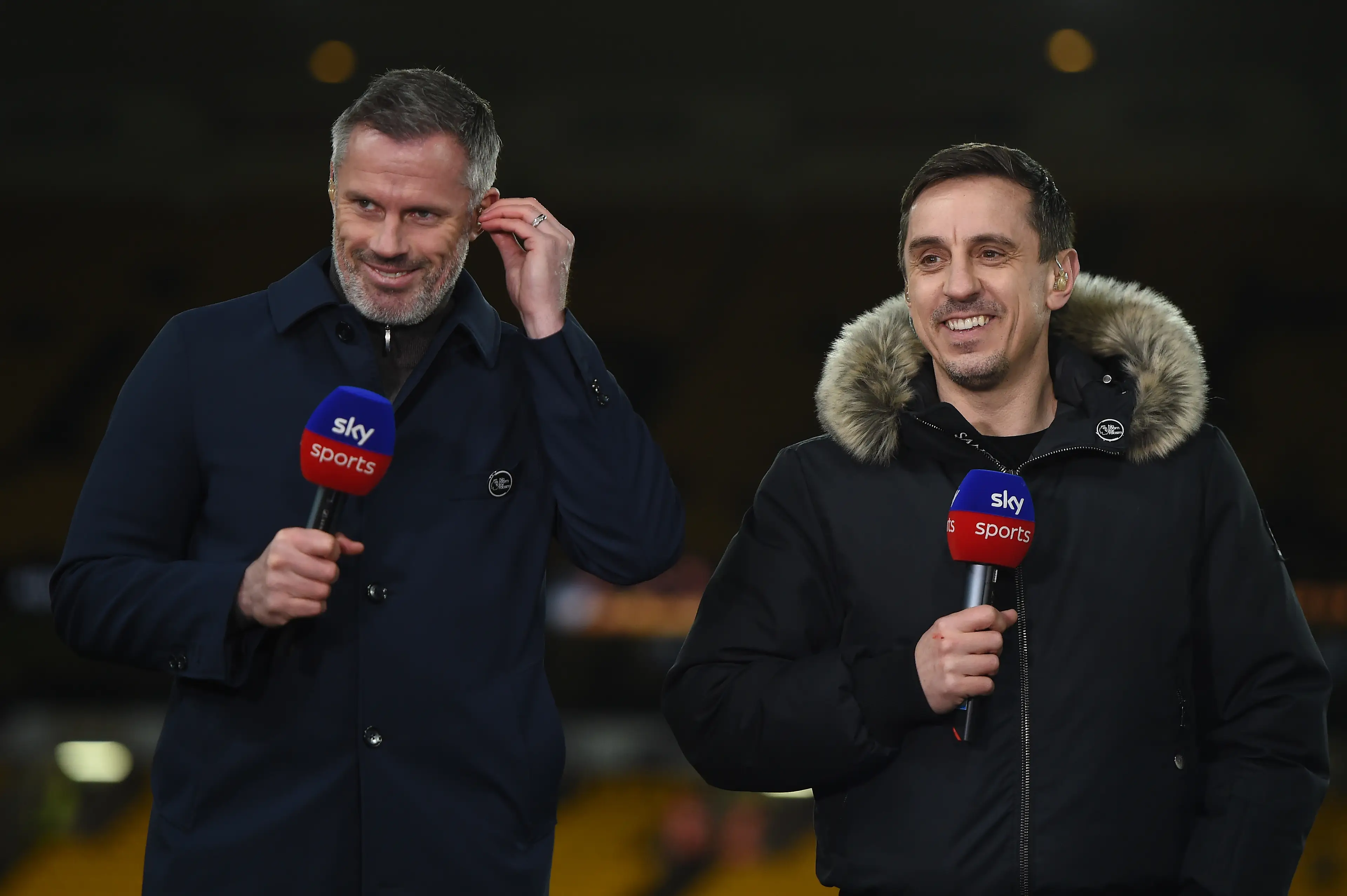 Gary Neville teased a charity boxing fight against Jamie Carragher to air on Sky Sports. Image: Getty 