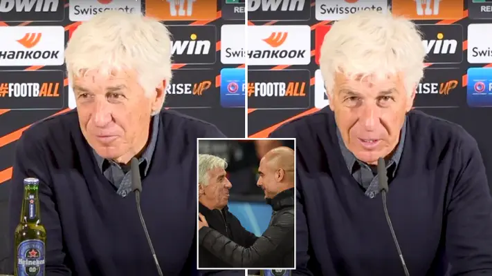 Fans think Atalanta boss Gian Piero Gasperini aimed dig at Man City after Europa League final triumph