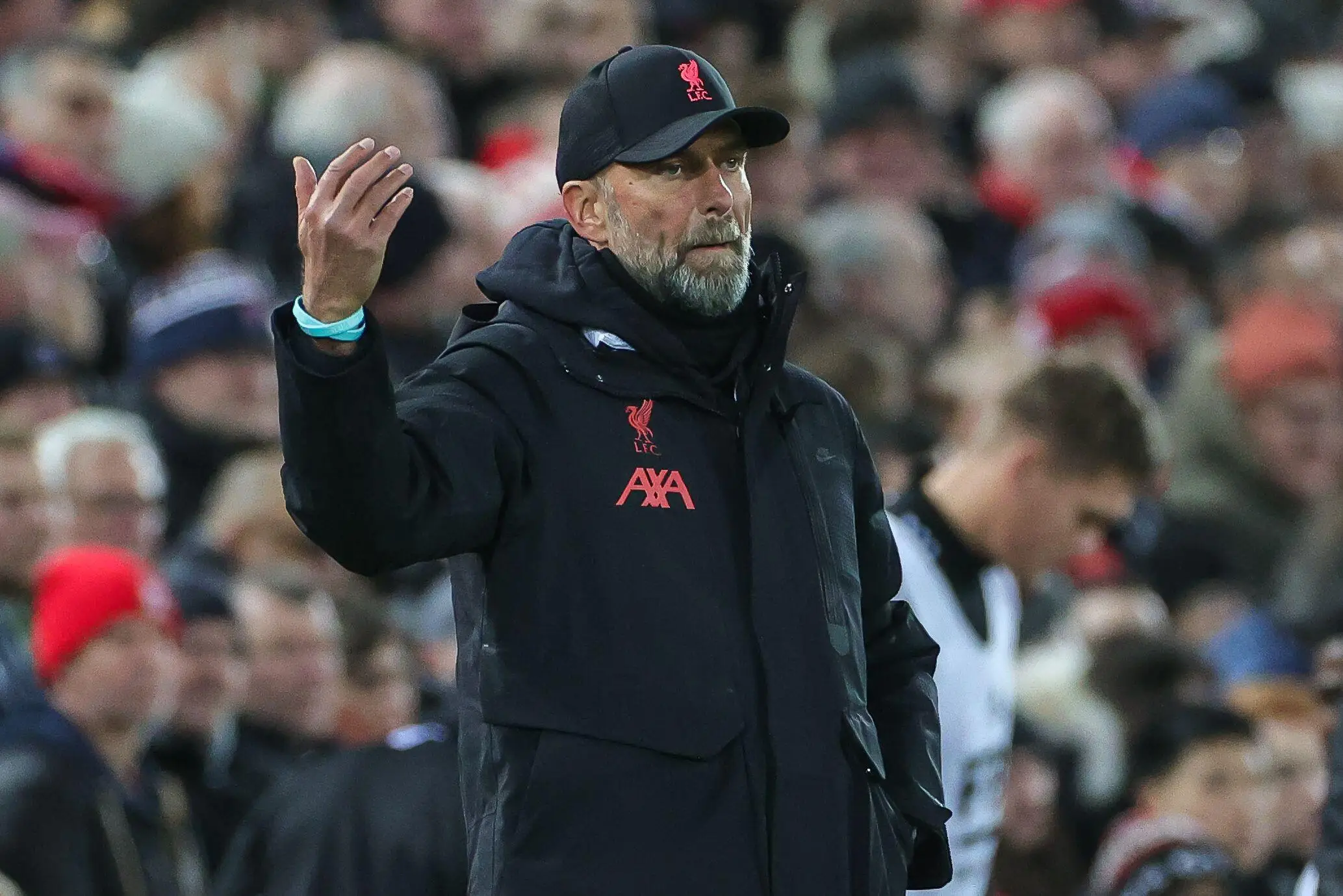 Klopp during Friday's 2-1 win over Leicester City. (Image