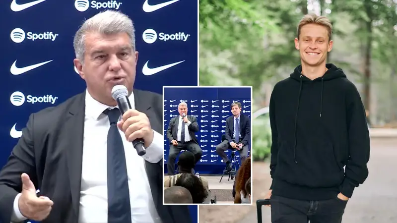 Barcelona President Joan Laporta Insists Frenkie De Jong Is Not For Sale
